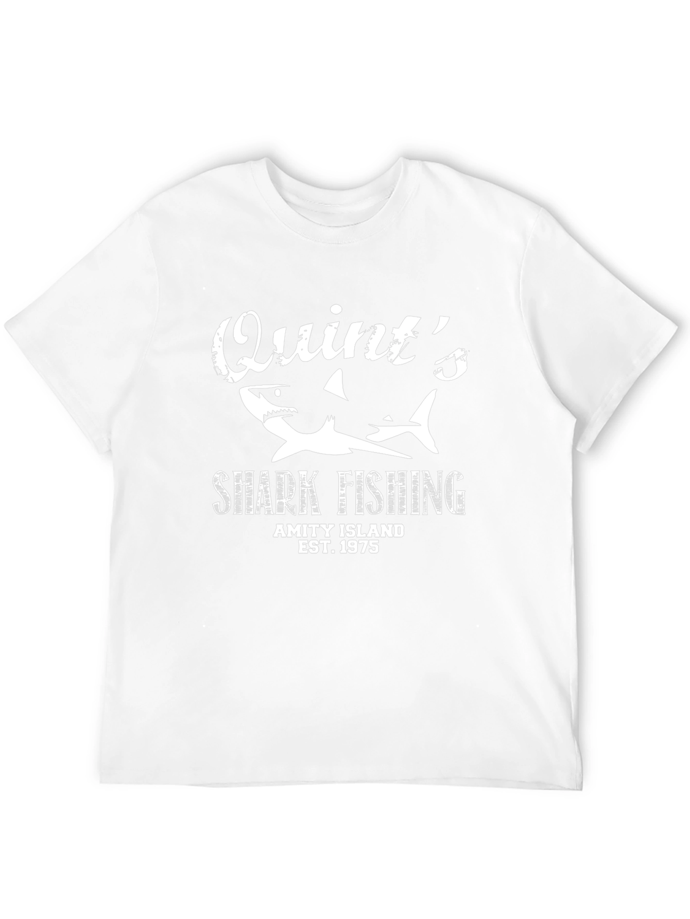 Quints Shark Fishing T-Shirt - Amity Island Est. 1975