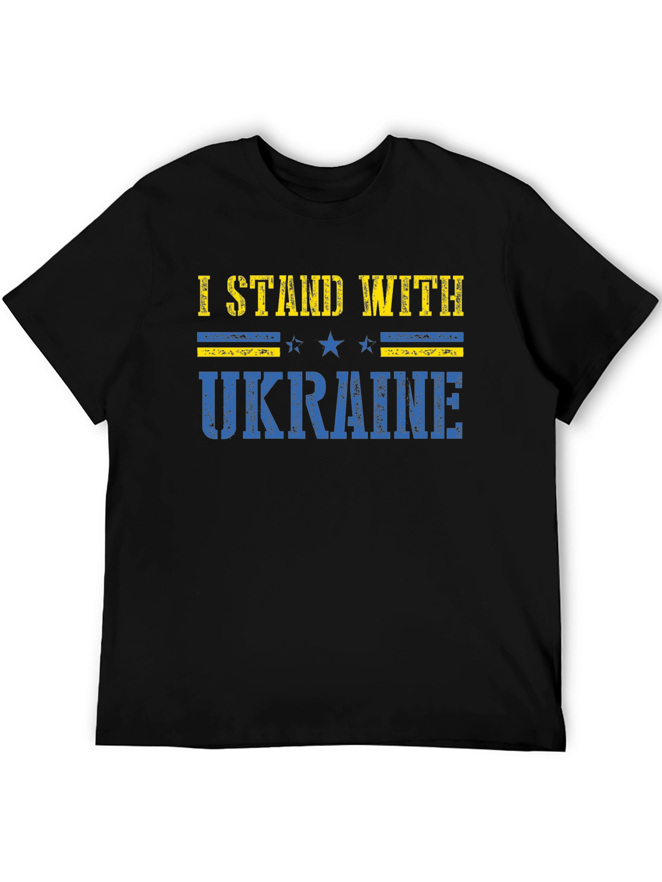 I Stand With Ukraine Graphic Tee - Black