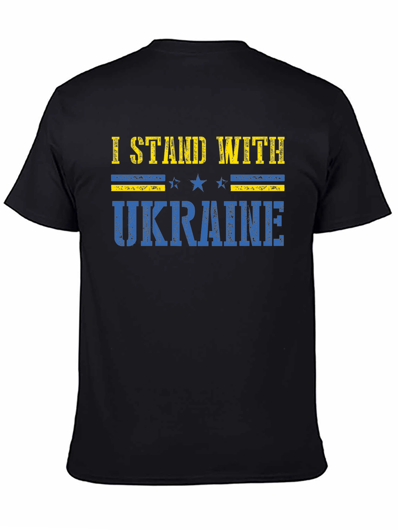 I Stand With Ukraine Graphic Tee - Black