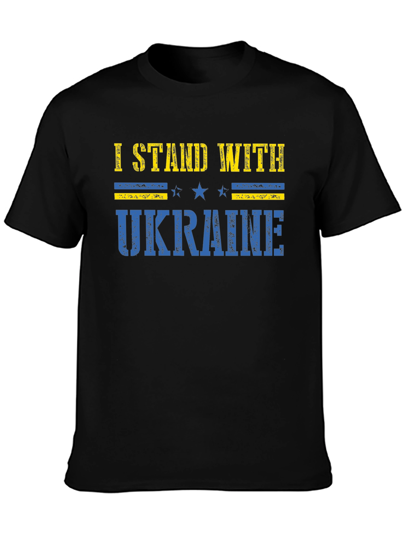 I Stand With Ukraine Graphic Tee - Black