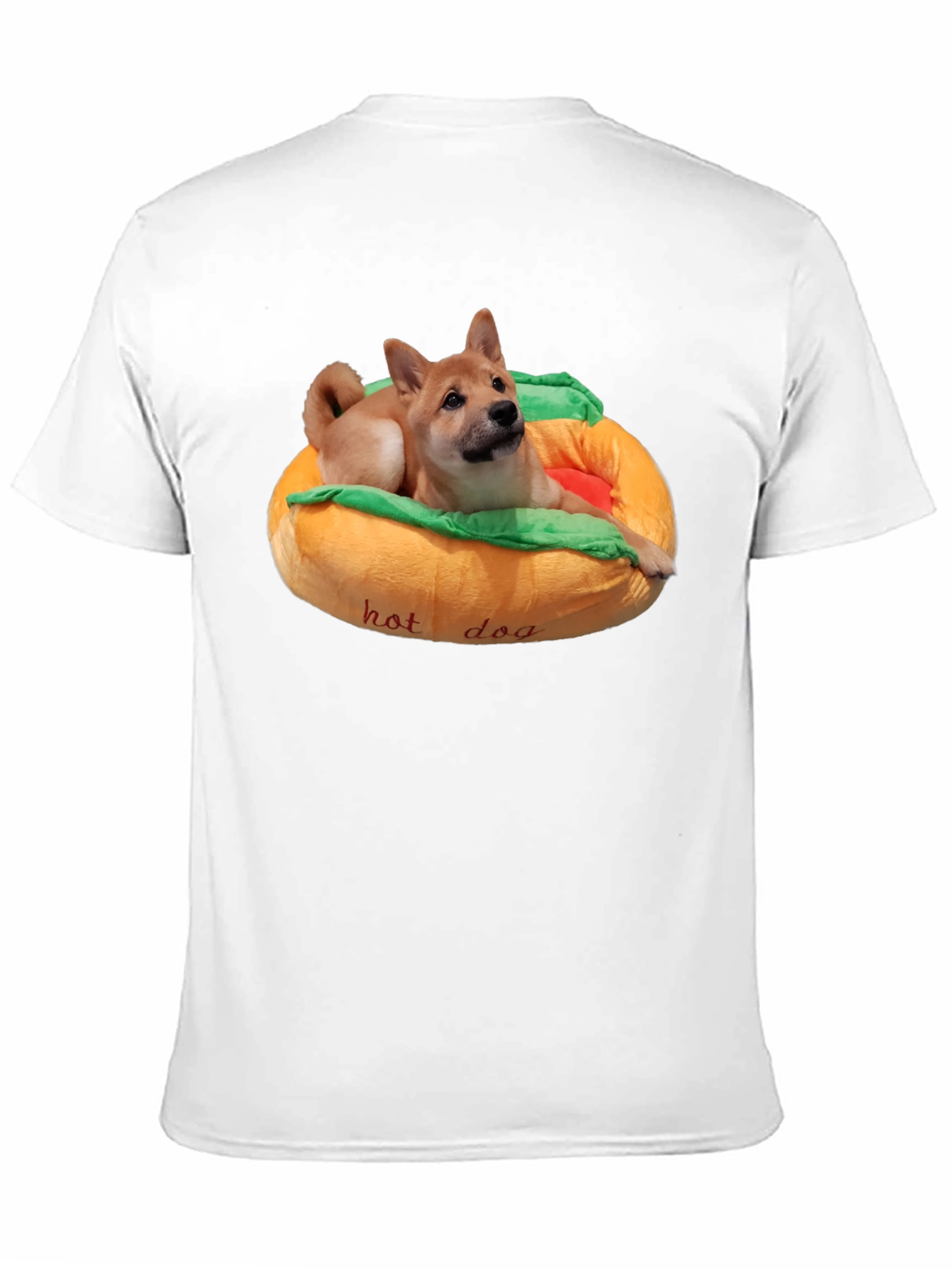 Dog in Hotdog Bed T-Shirt