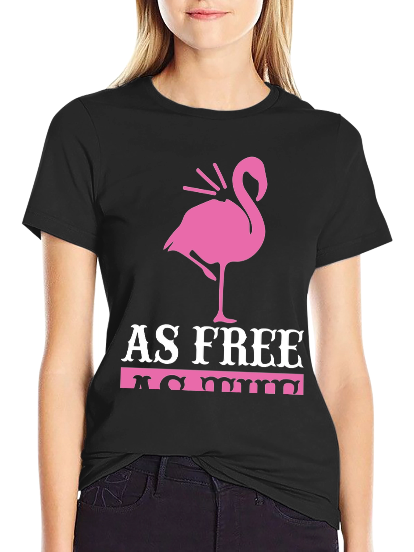 As Free As Me Flamingo Graphic Tee
