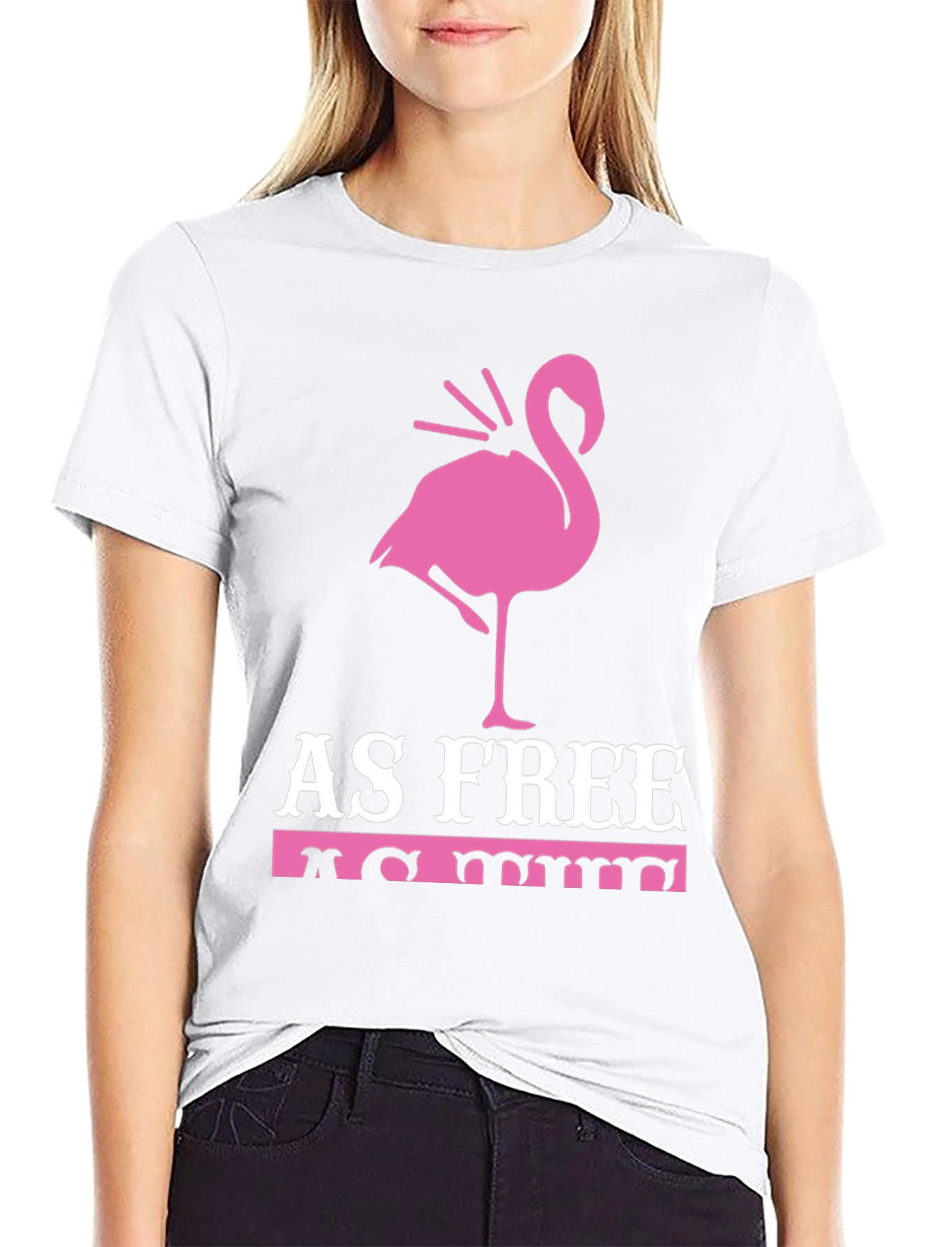 As Free As Me Flamingo Graphic Tee