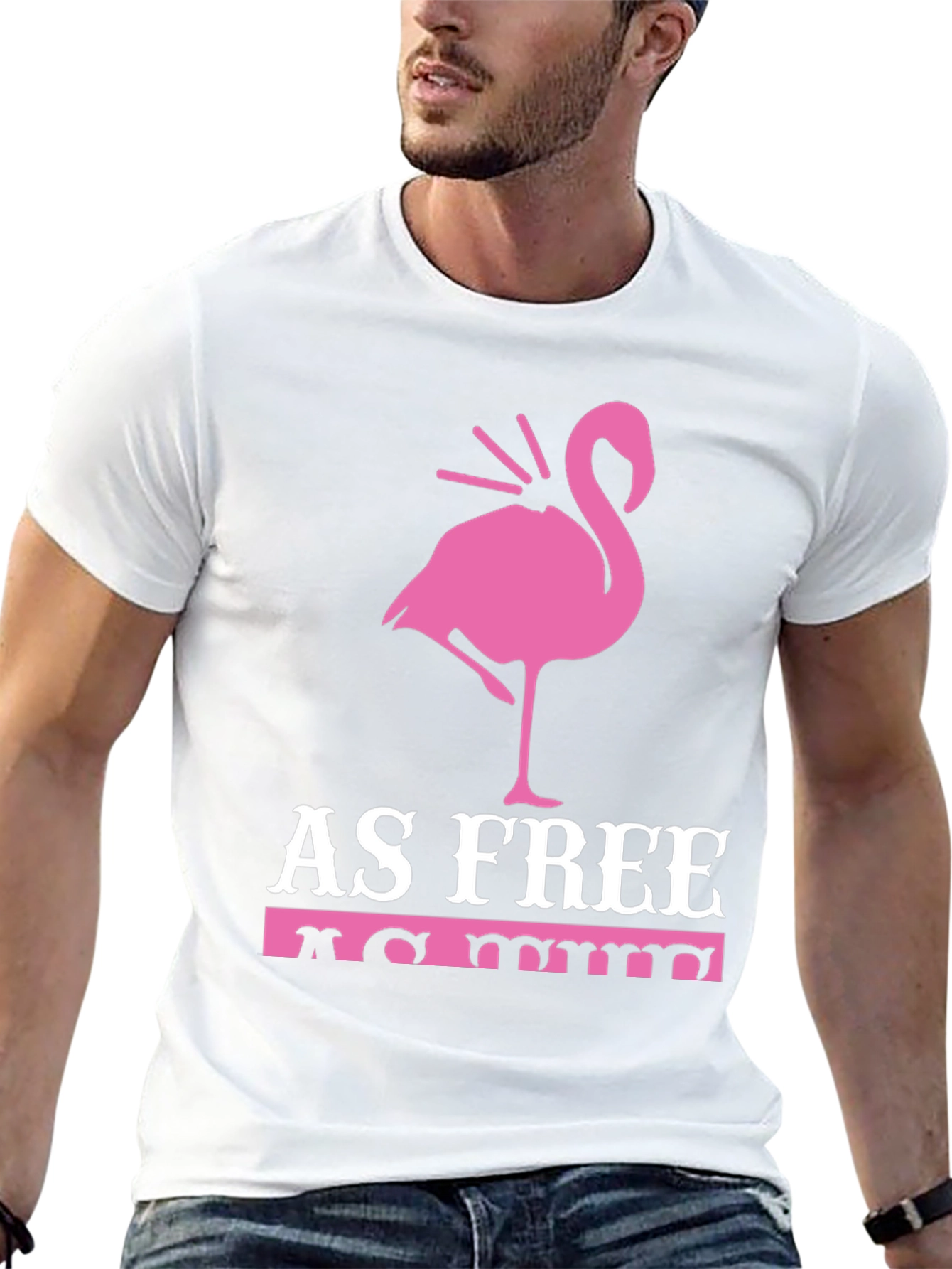 As Free As Me Flamingo Graphic Tee