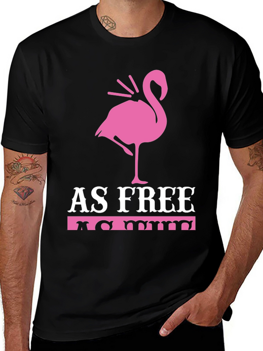 As Free As Me Flamingo Graphic Tee