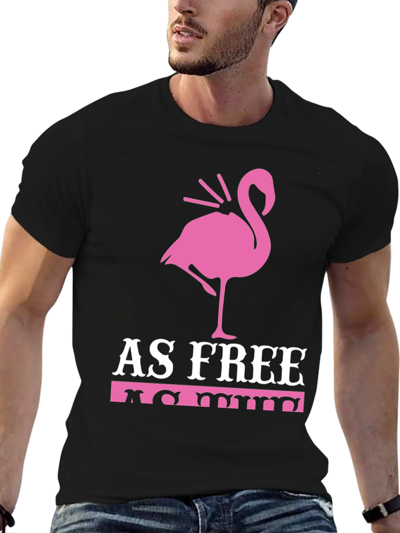 As Free As Me Flamingo Graphic Tee