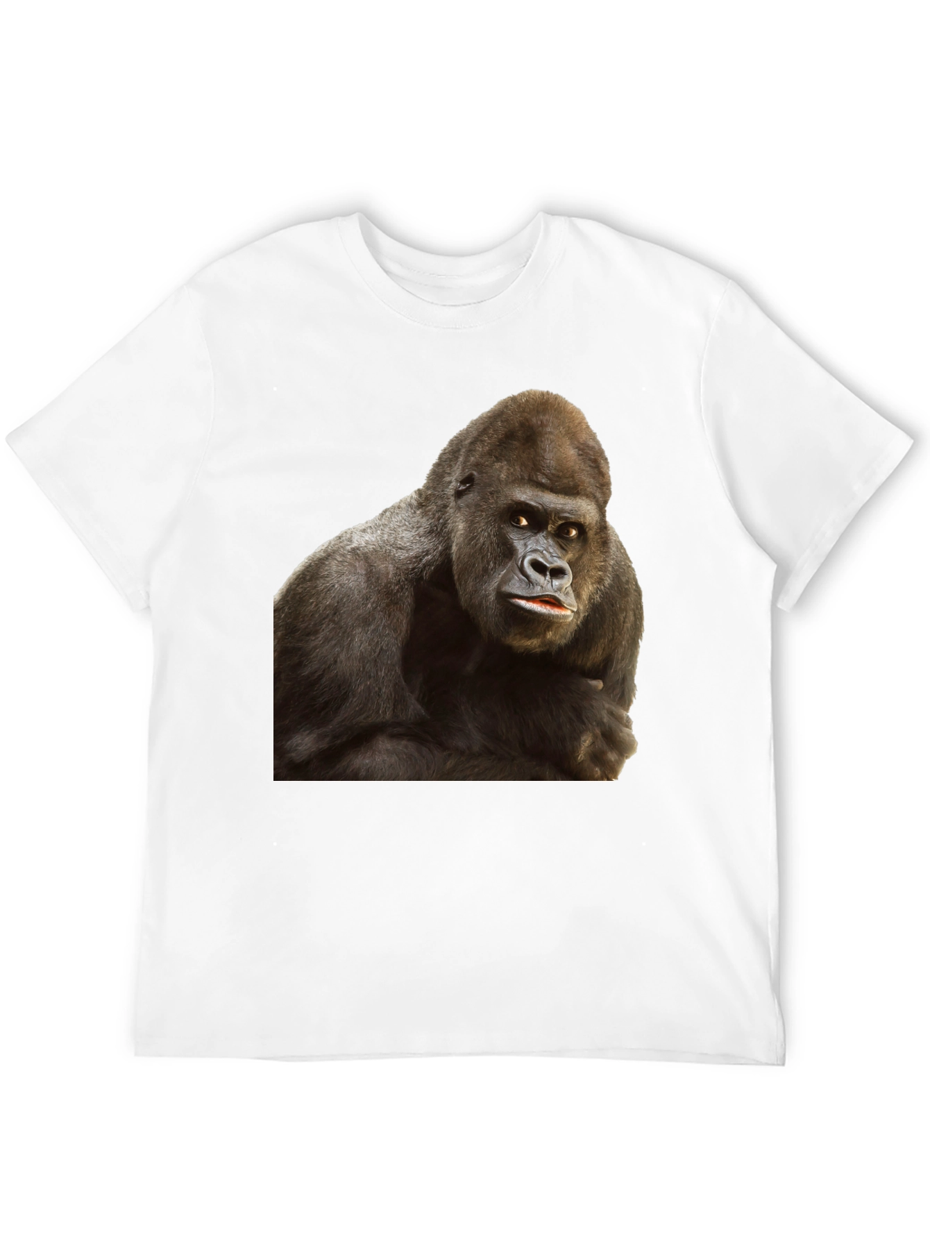 Gorilla Graphic Black T-Shirt - Animal Lover Tee