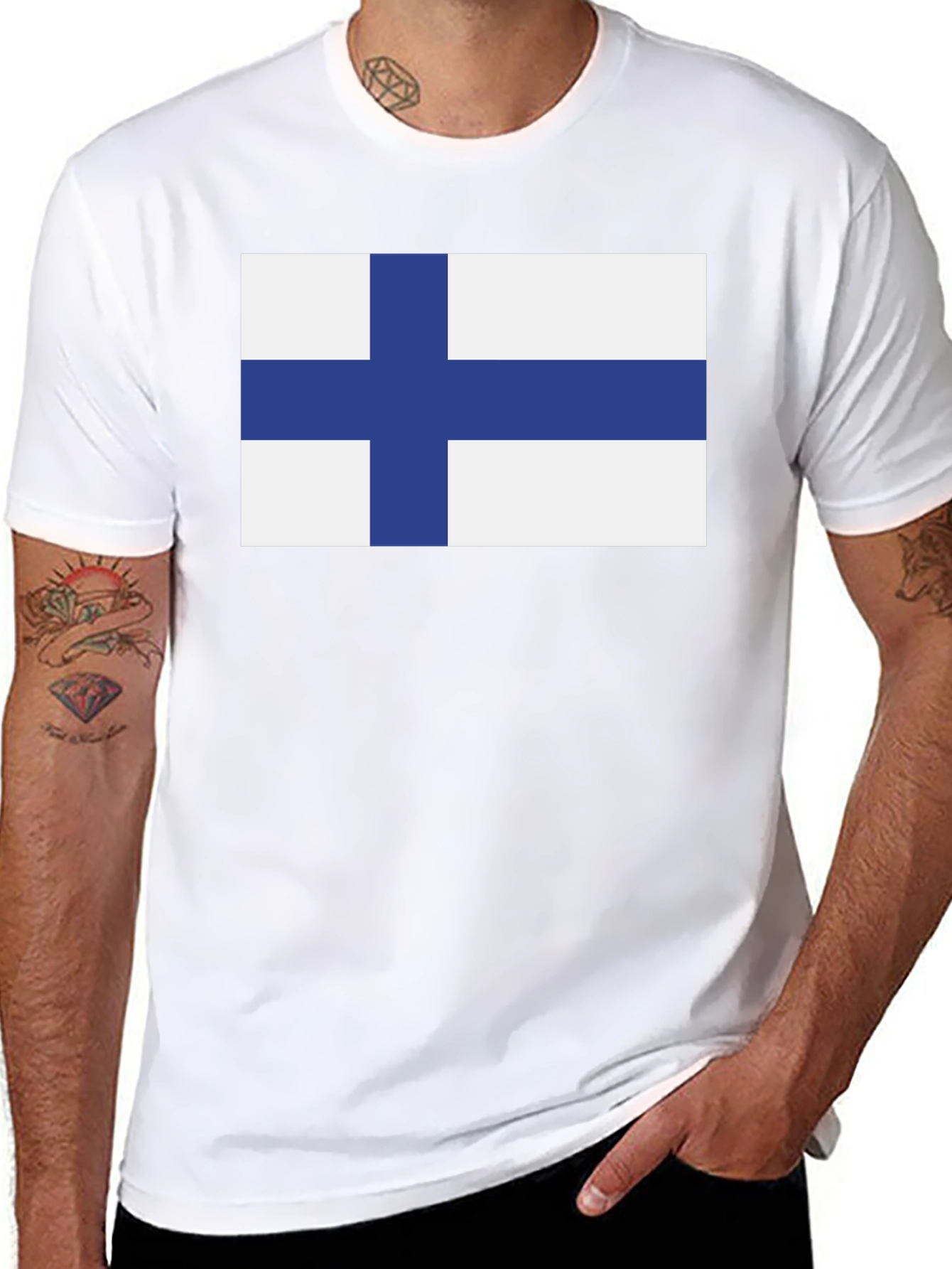 Finland Flag T-Shirt - Patriotic Finnish Pride Tee