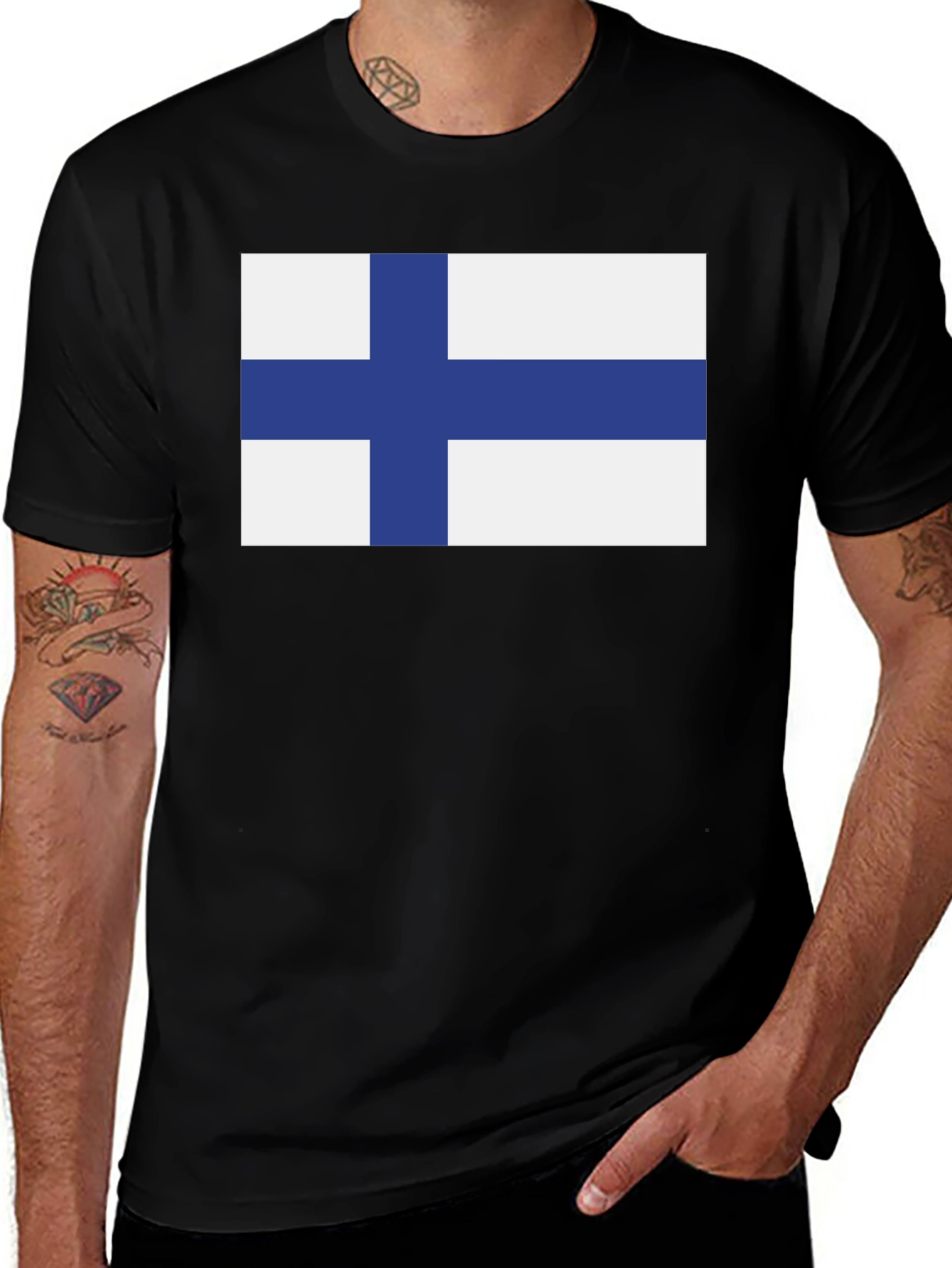 Finland Flag T-Shirt - Patriotic Finnish Pride Tee
