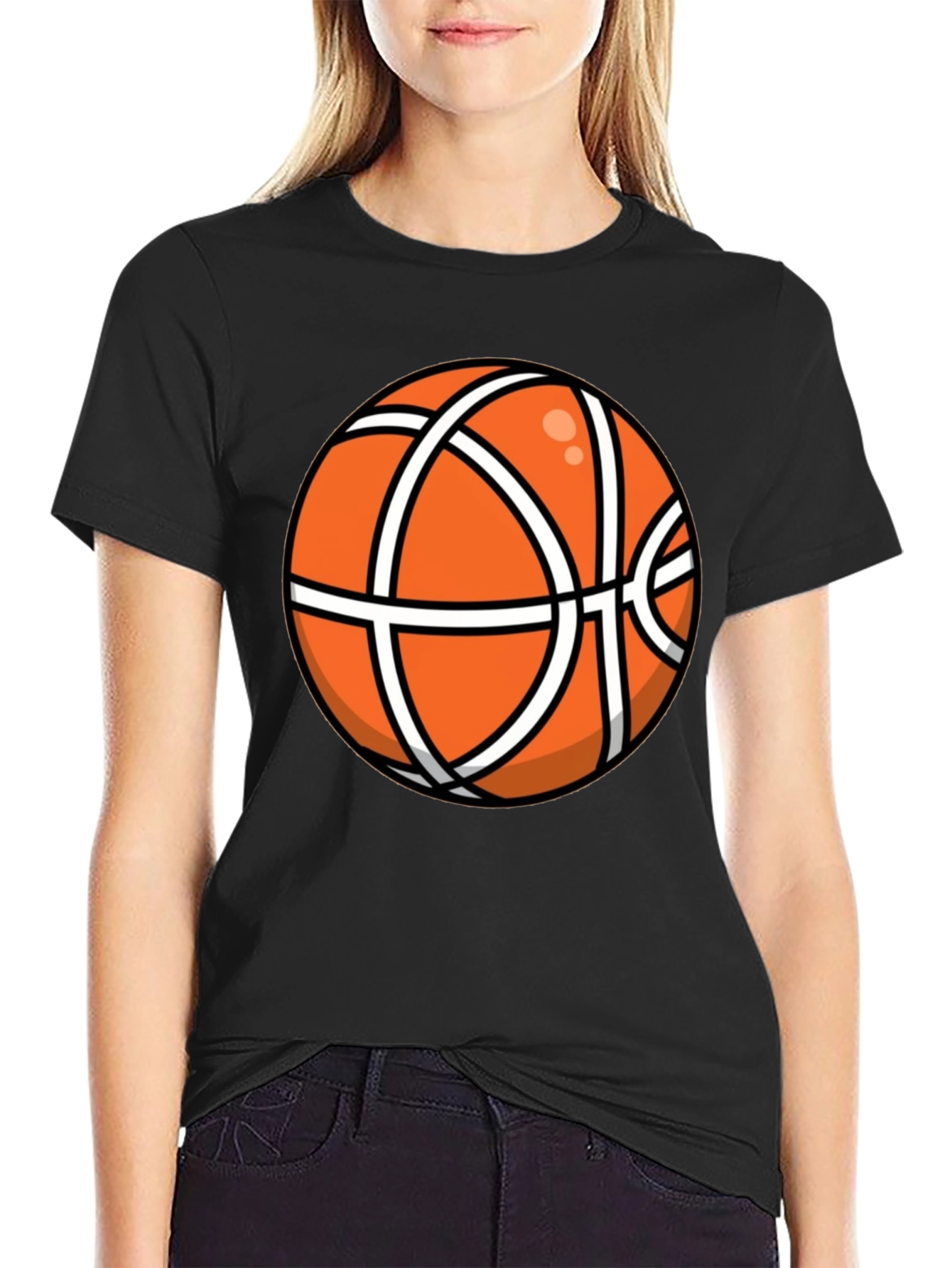 Basketball Graphic Black T-Shirt