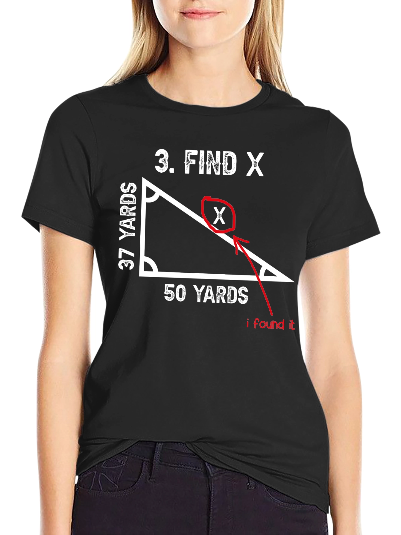 Find X Math T-Shirt - Solve the Equation