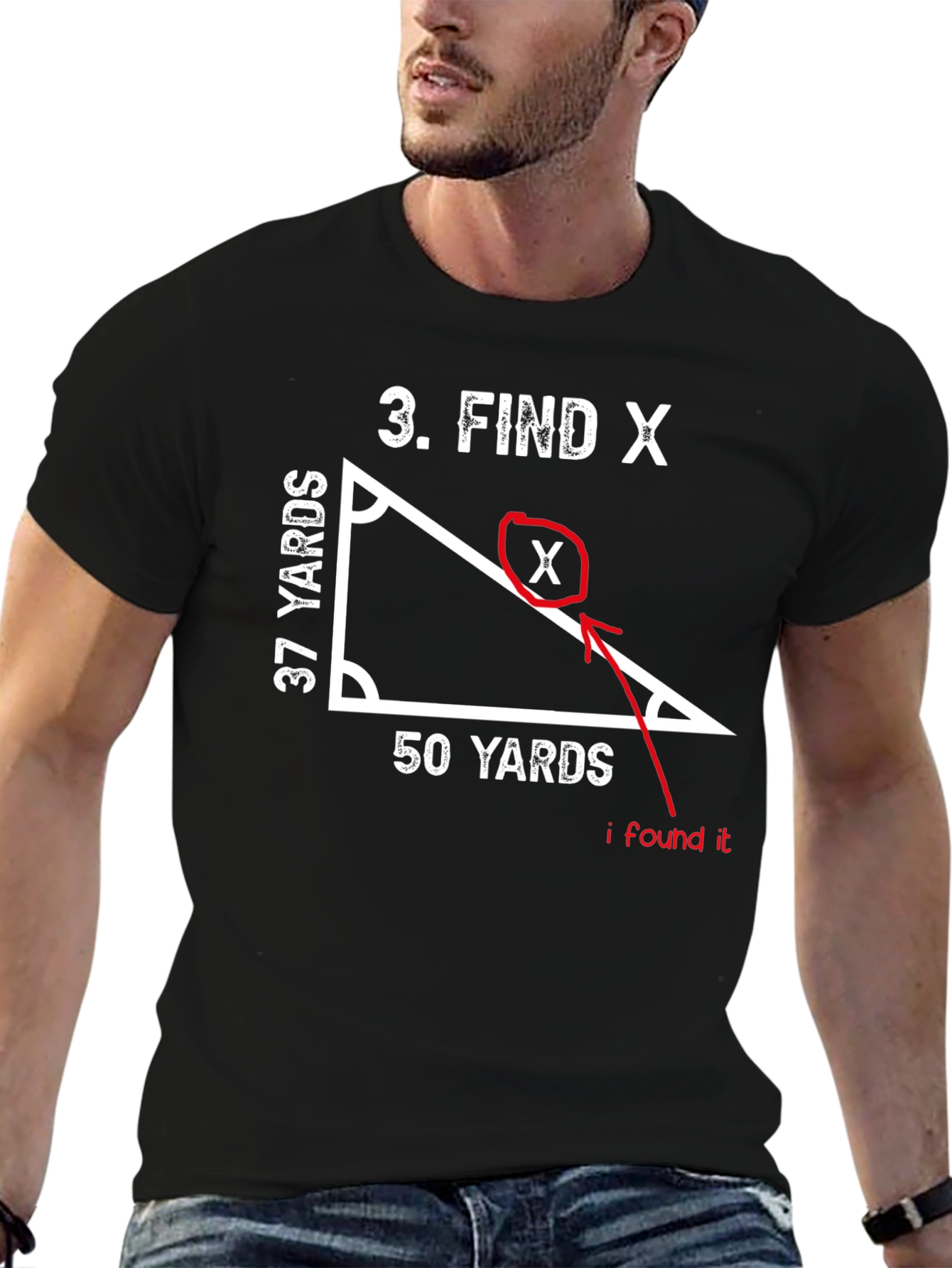 Find X Math T-Shirt - Solve the Equation