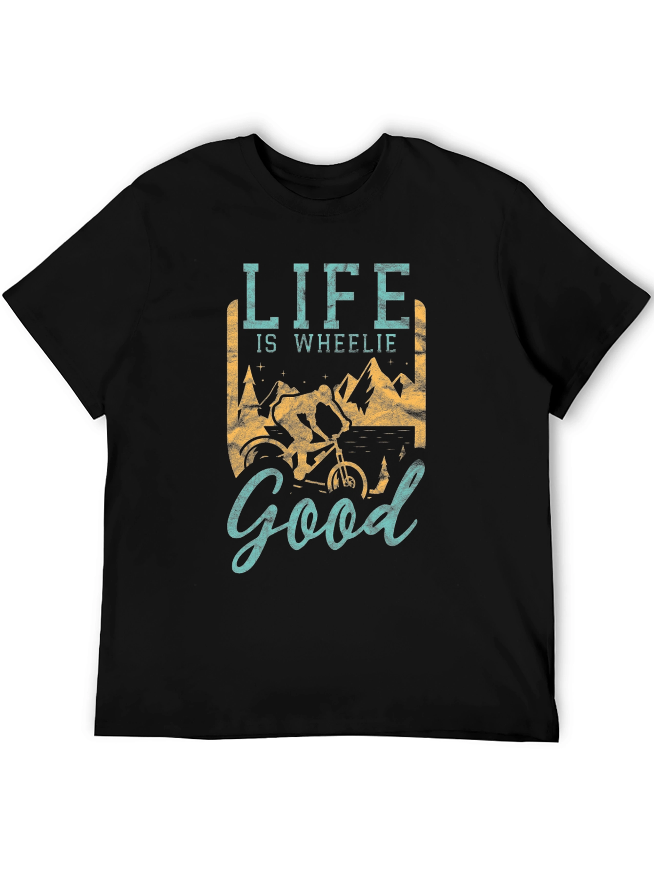 Life is Wheelie Good Mens T-Shirt