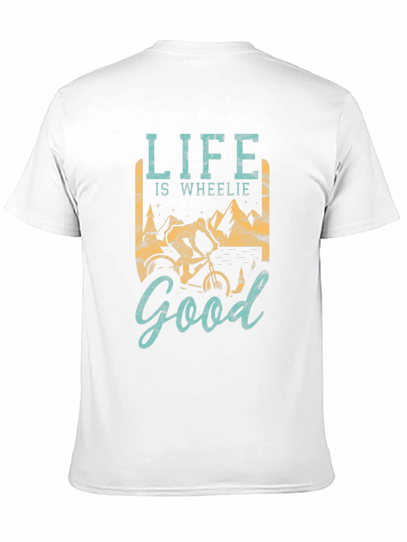 Life is Wheelie Good Mens T-Shirt