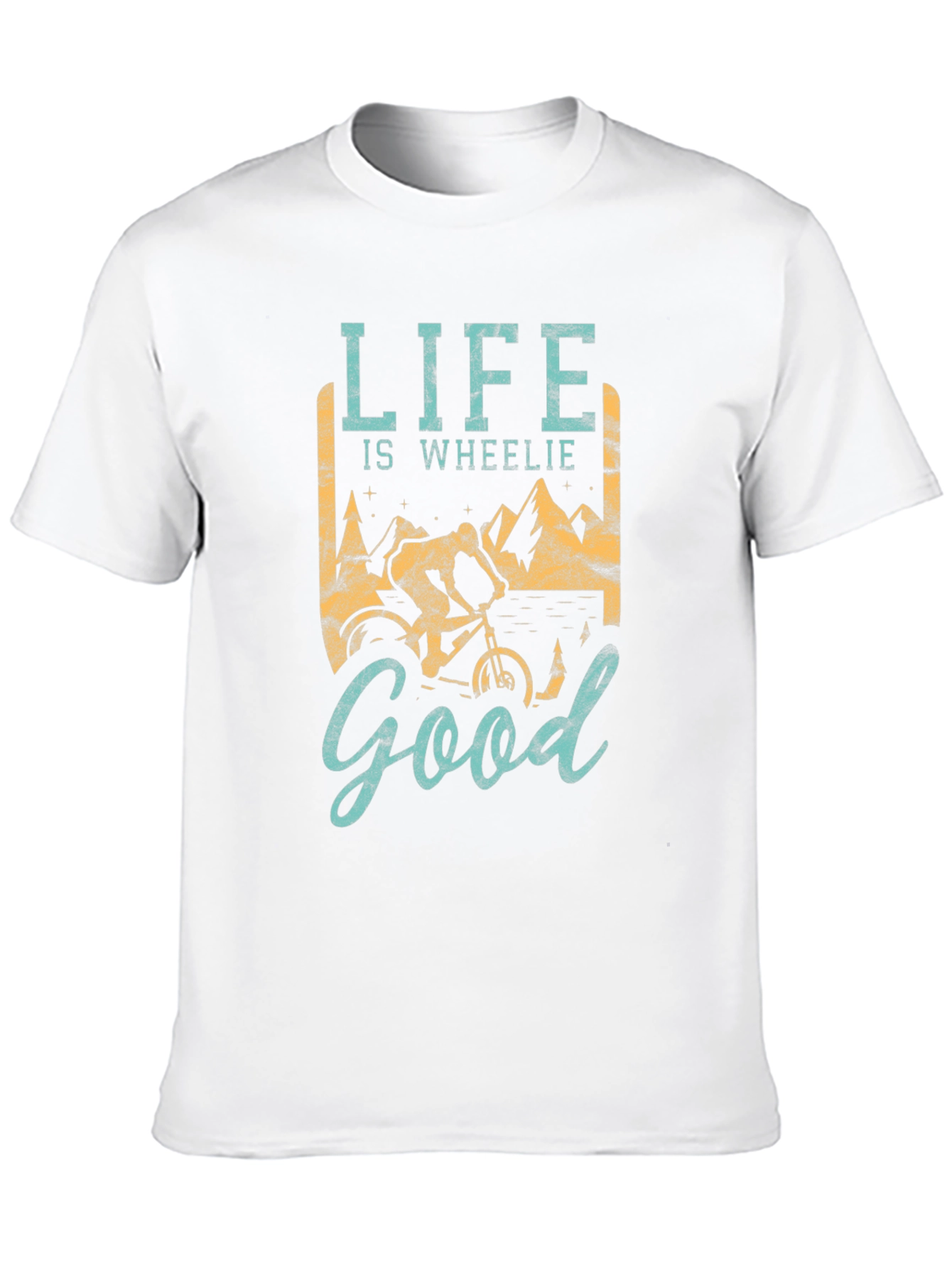 Life is Wheelie Good Mens T-Shirt