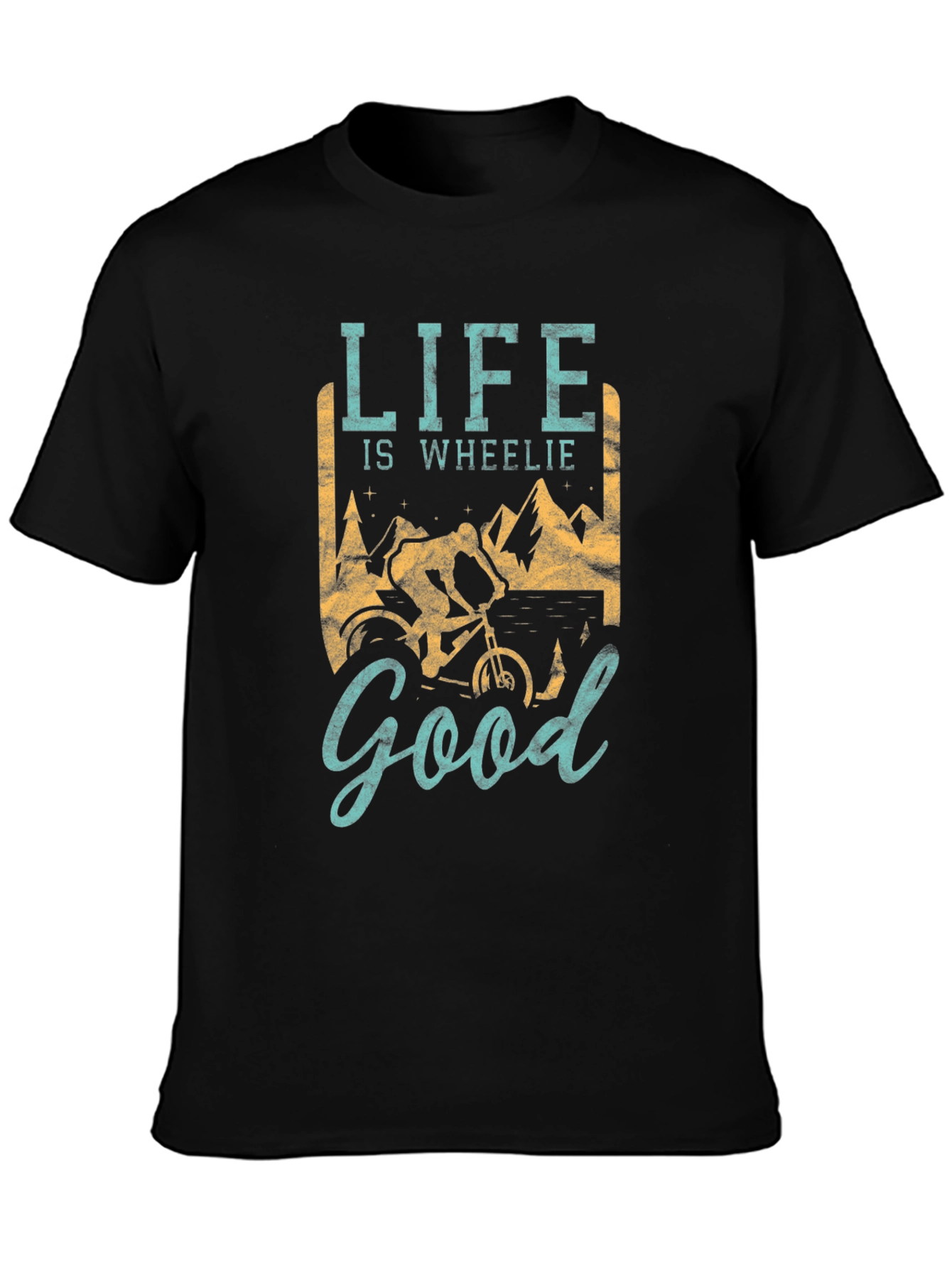 Life is Wheelie Good Mens T-Shirt
