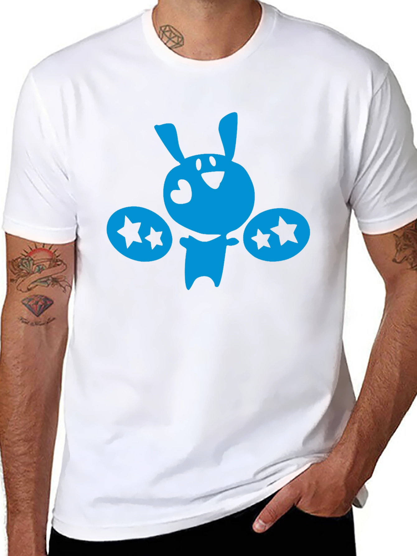 Whimsical Bunny Graphic T-Shirt