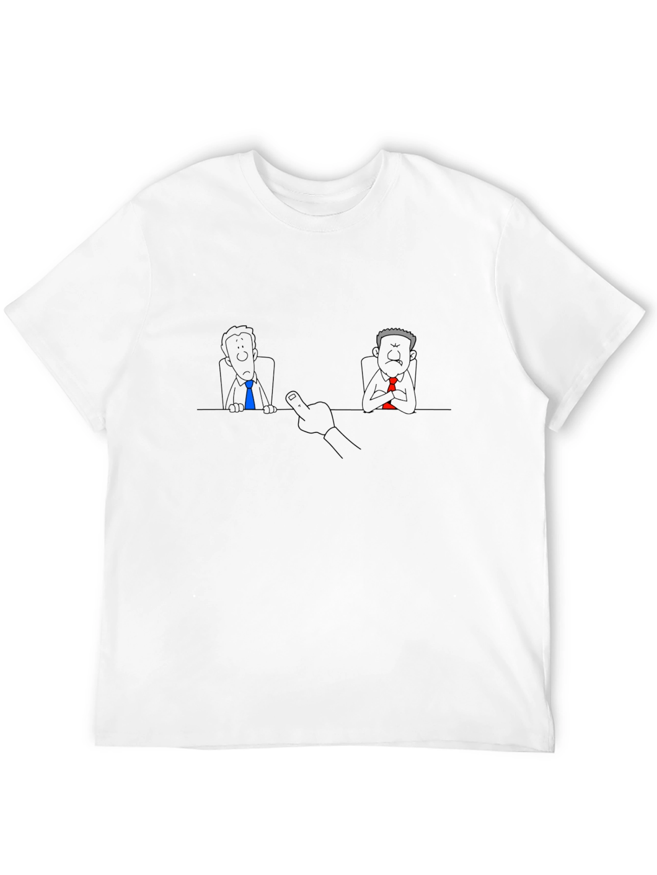 Funny Middle Finger Boss Meeting T-Shirt