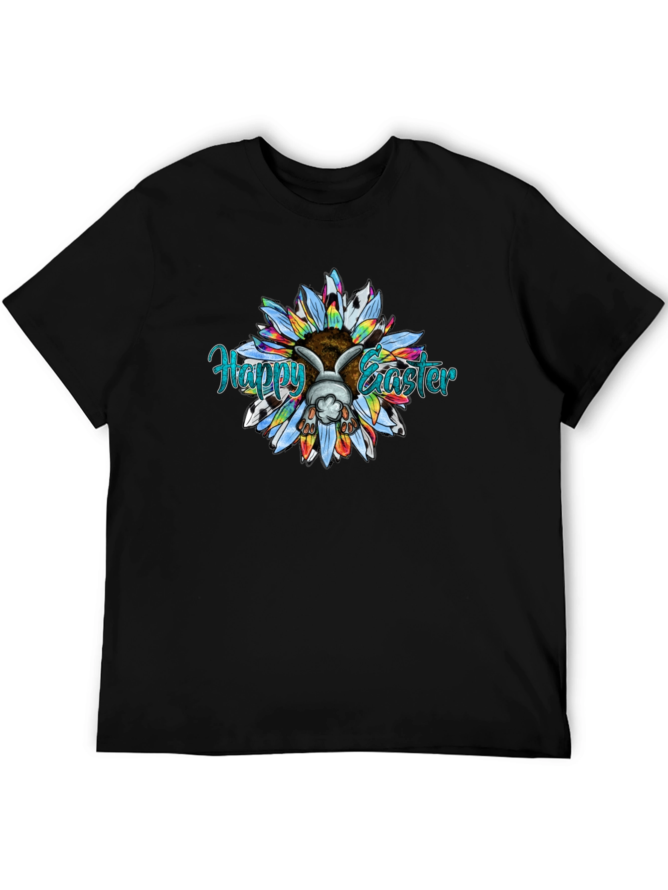 Happy Easter Bunny Sunflower T-Shirt