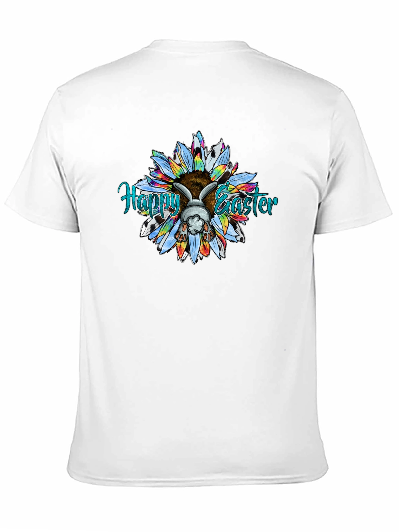 Happy Easter Bunny Sunflower T-Shirt