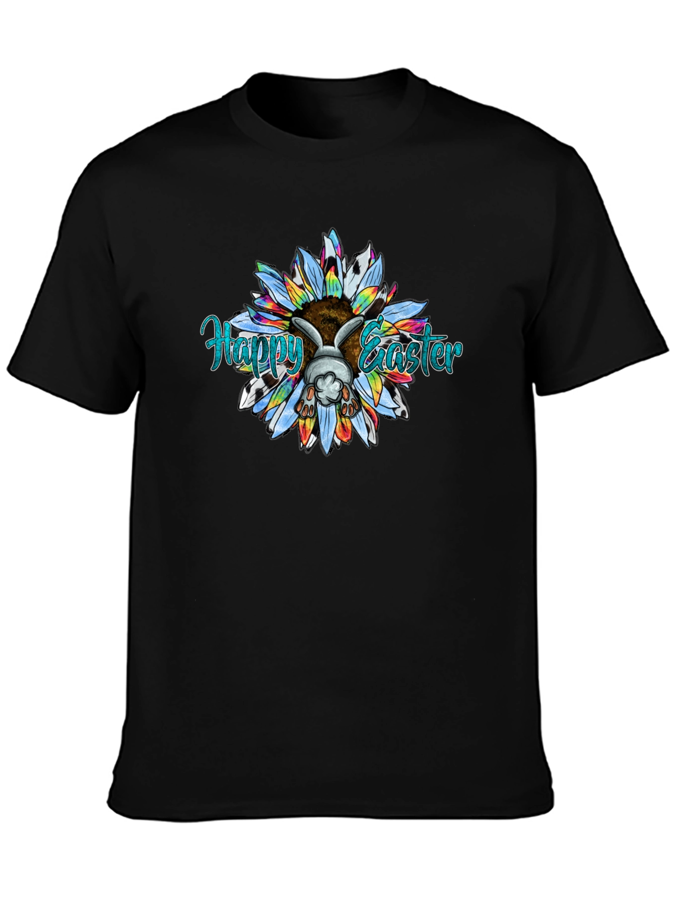 Happy Easter Bunny Sunflower T-Shirt
