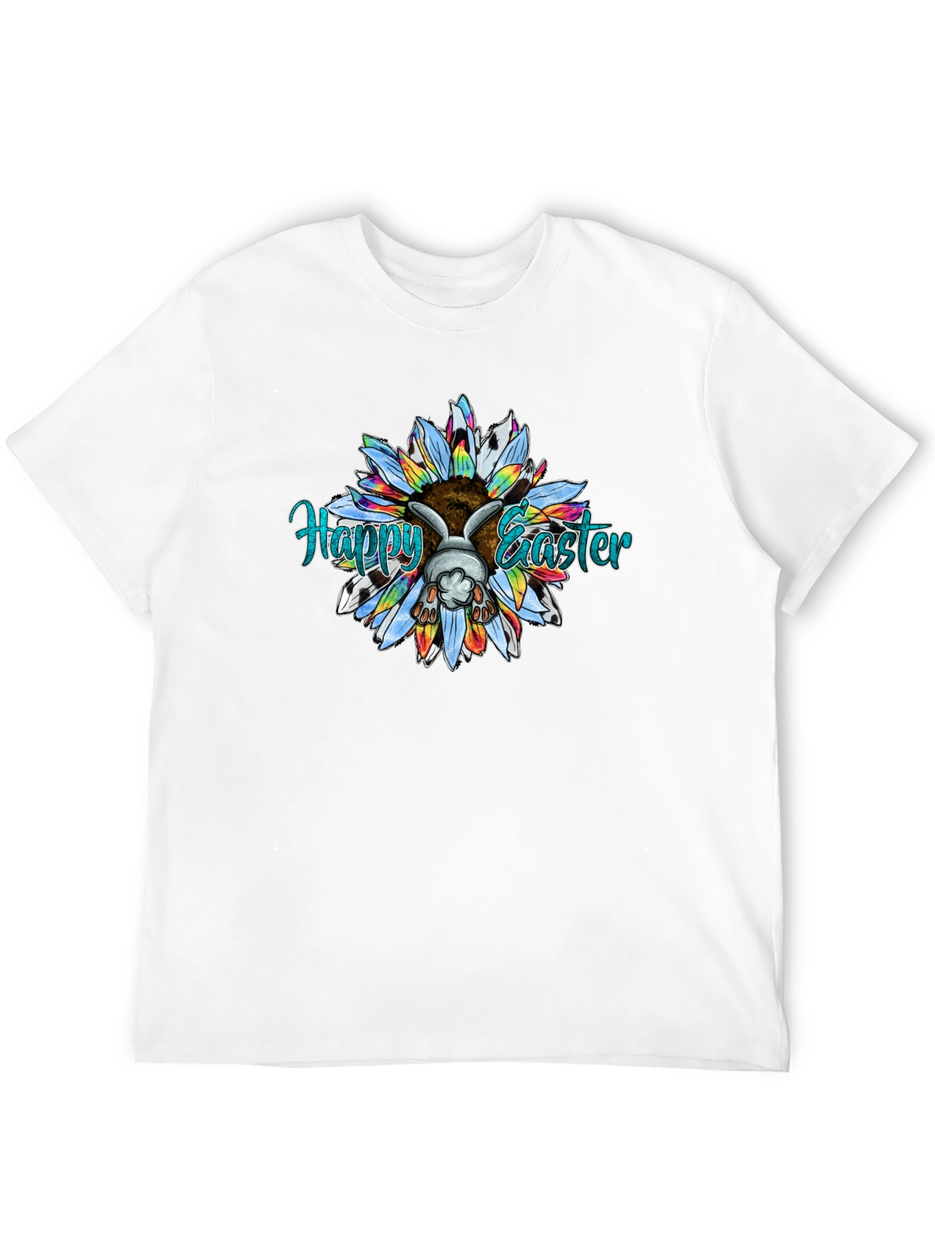 Happy Easter Bunny Sunflower T-Shirt