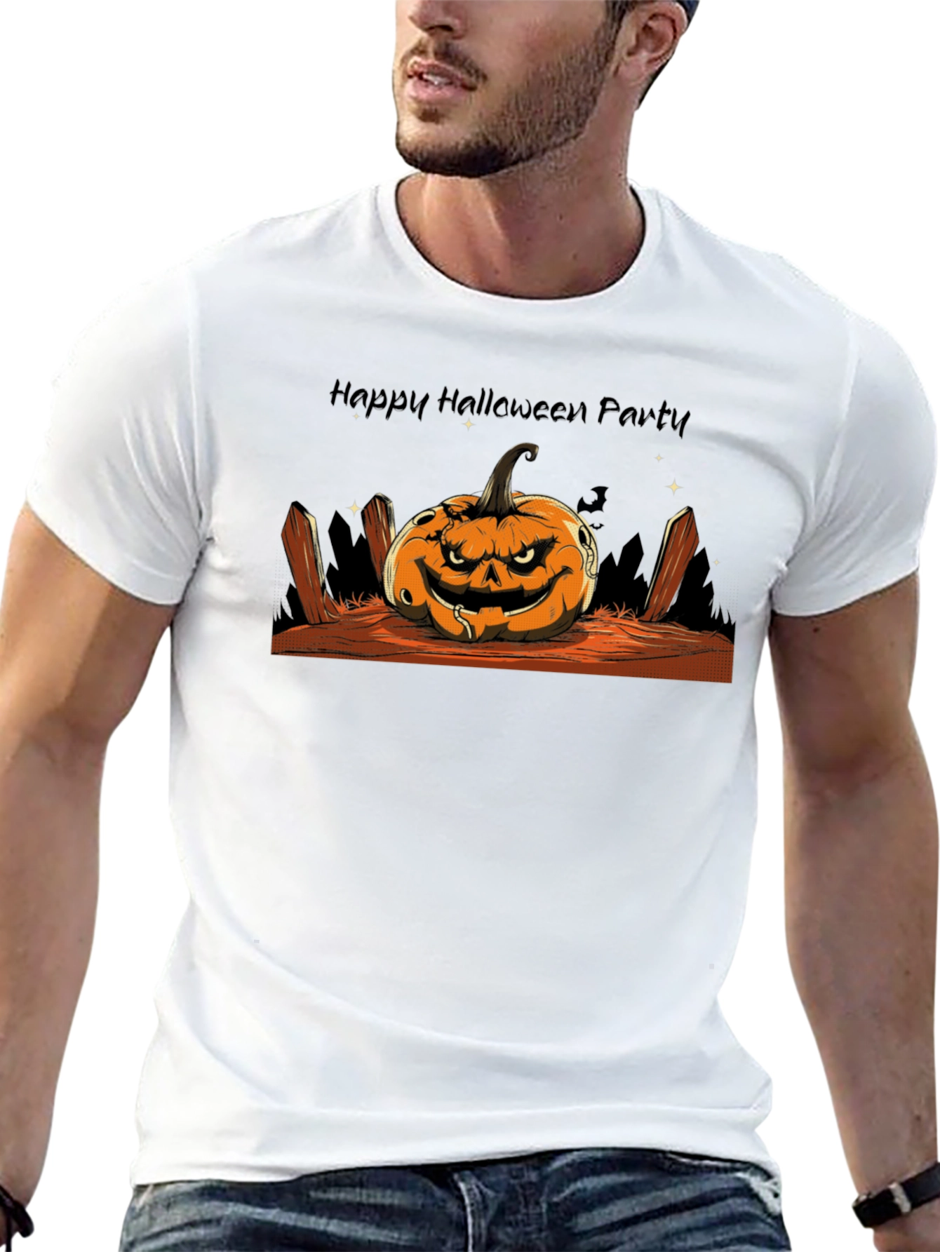 Happy Halloween Party Graphic T-Shirt