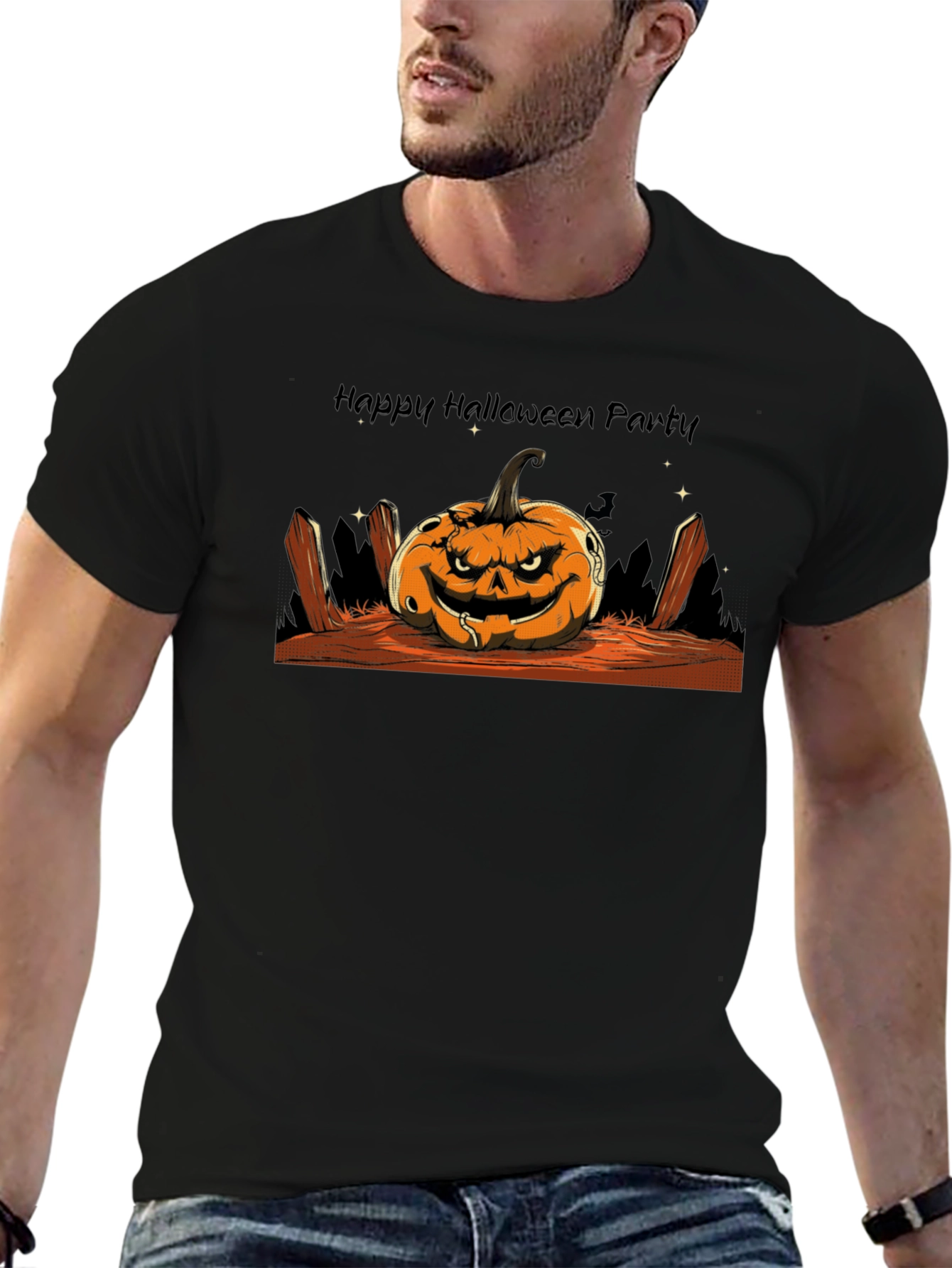 Happy Halloween Party Graphic T-Shirt