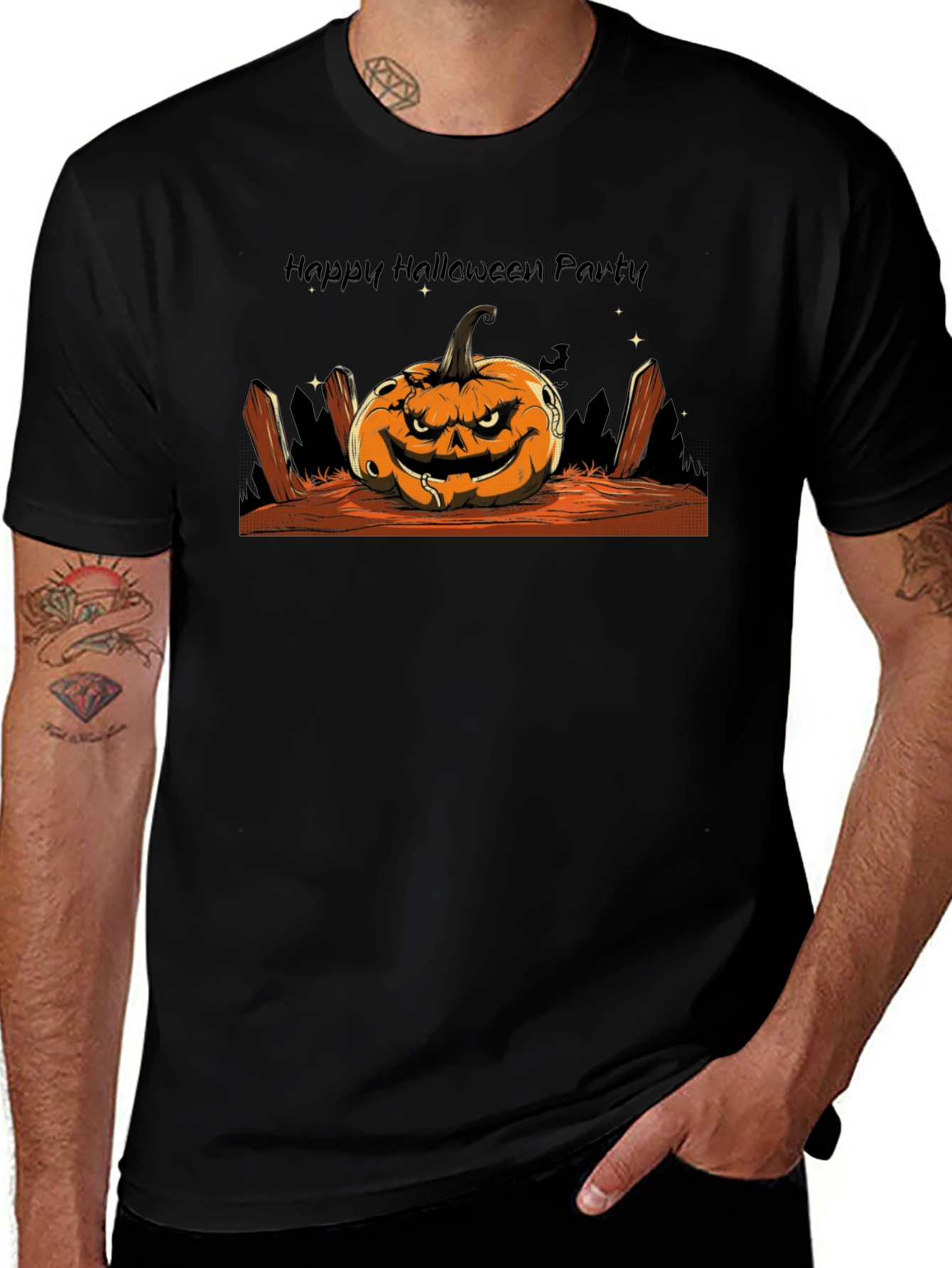 Happy Halloween Party Graphic T-Shirt