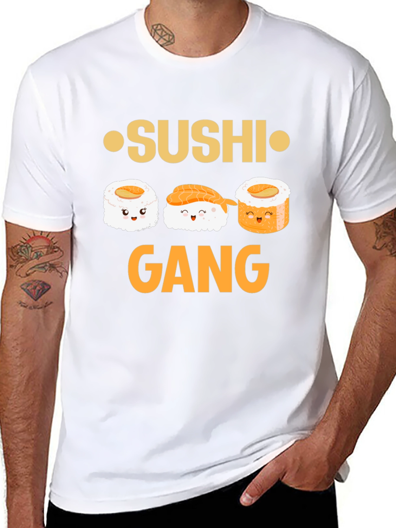 Sushi Gang Graphic Tee -  Fun Sushi Lover T-Shirt