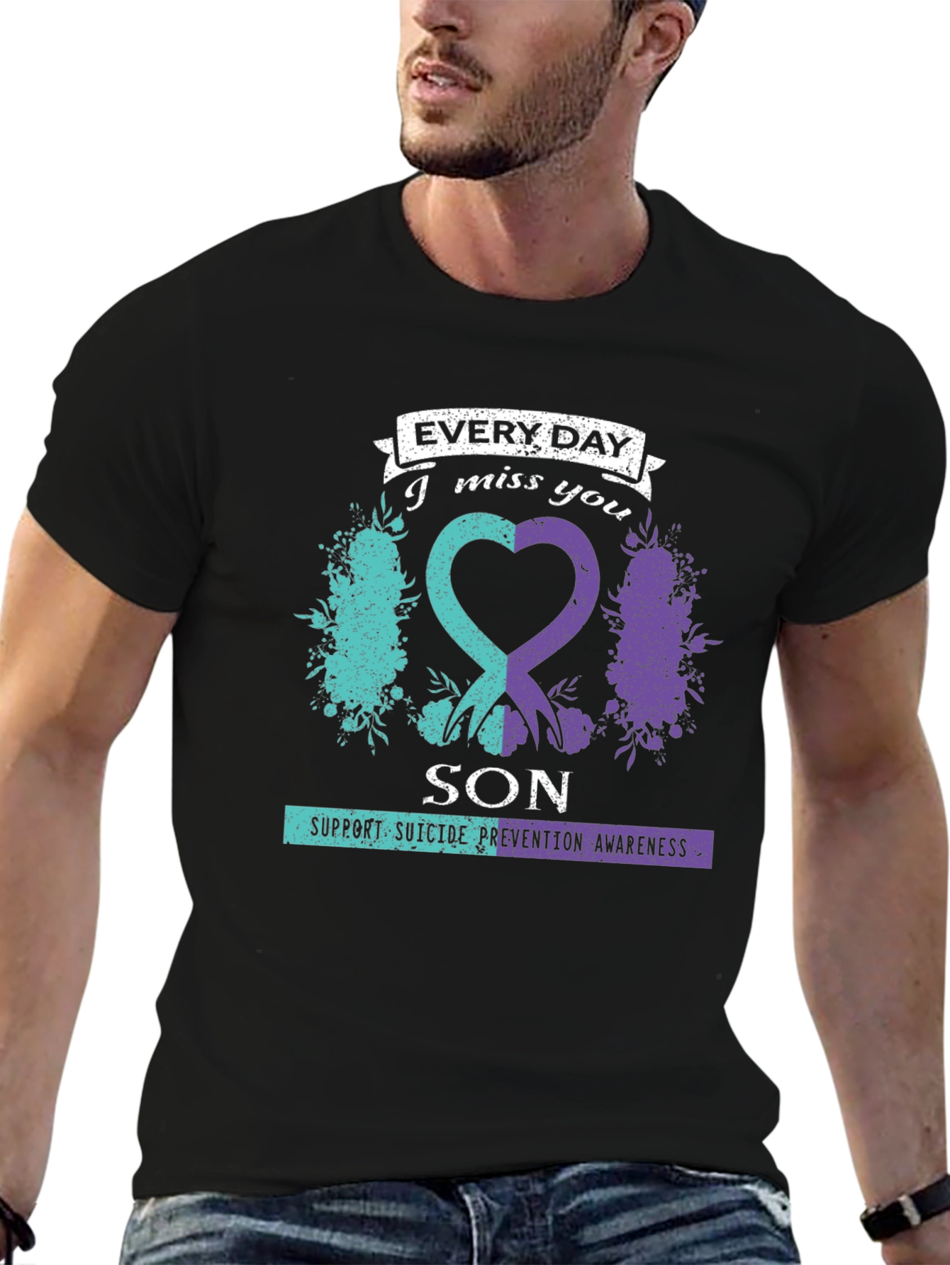Everyday I Miss You Son Suicide Prevention Awareness T-Shirt