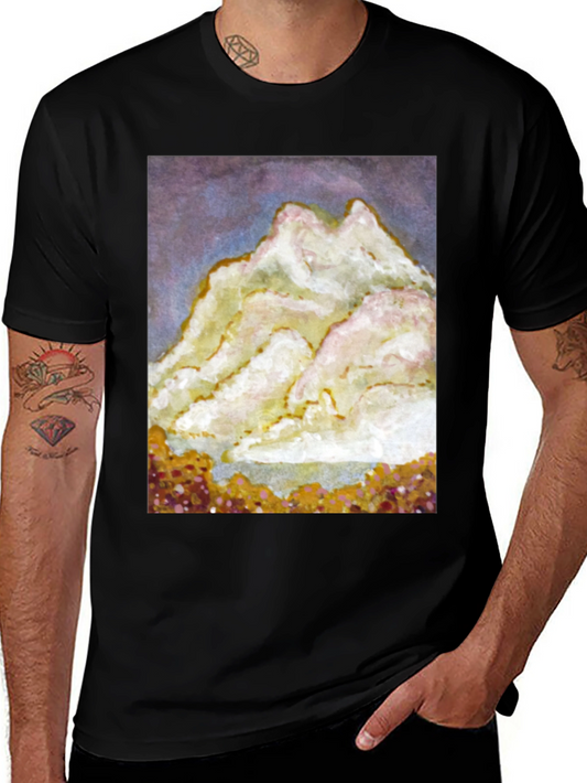 Mountain Painting T-Shirt - Artistic Tee