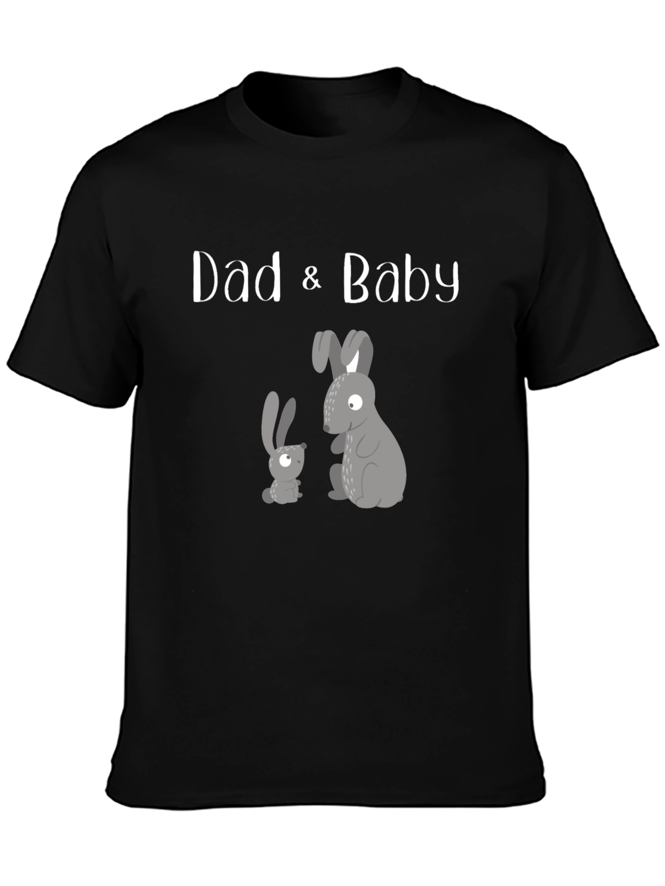 Dad & Baby Matching Bunny Graphic T-Shirt