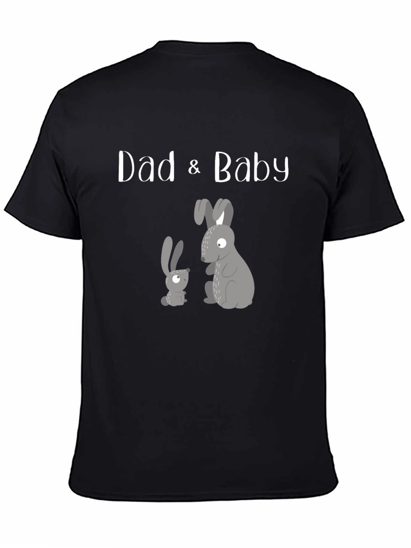 Dad & Baby Matching Bunny Graphic T-Shirt