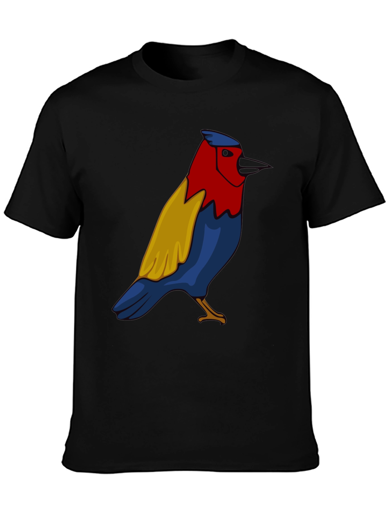 Bird Graphic Black T-Shirt