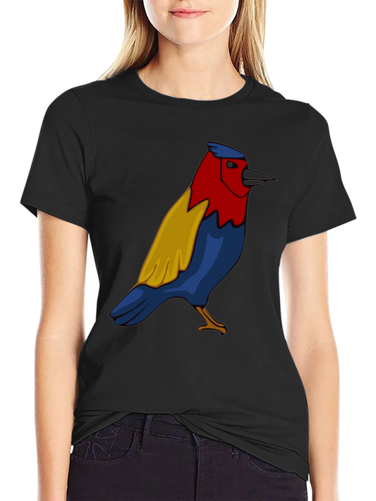 Bird Graphic Black T-Shirt