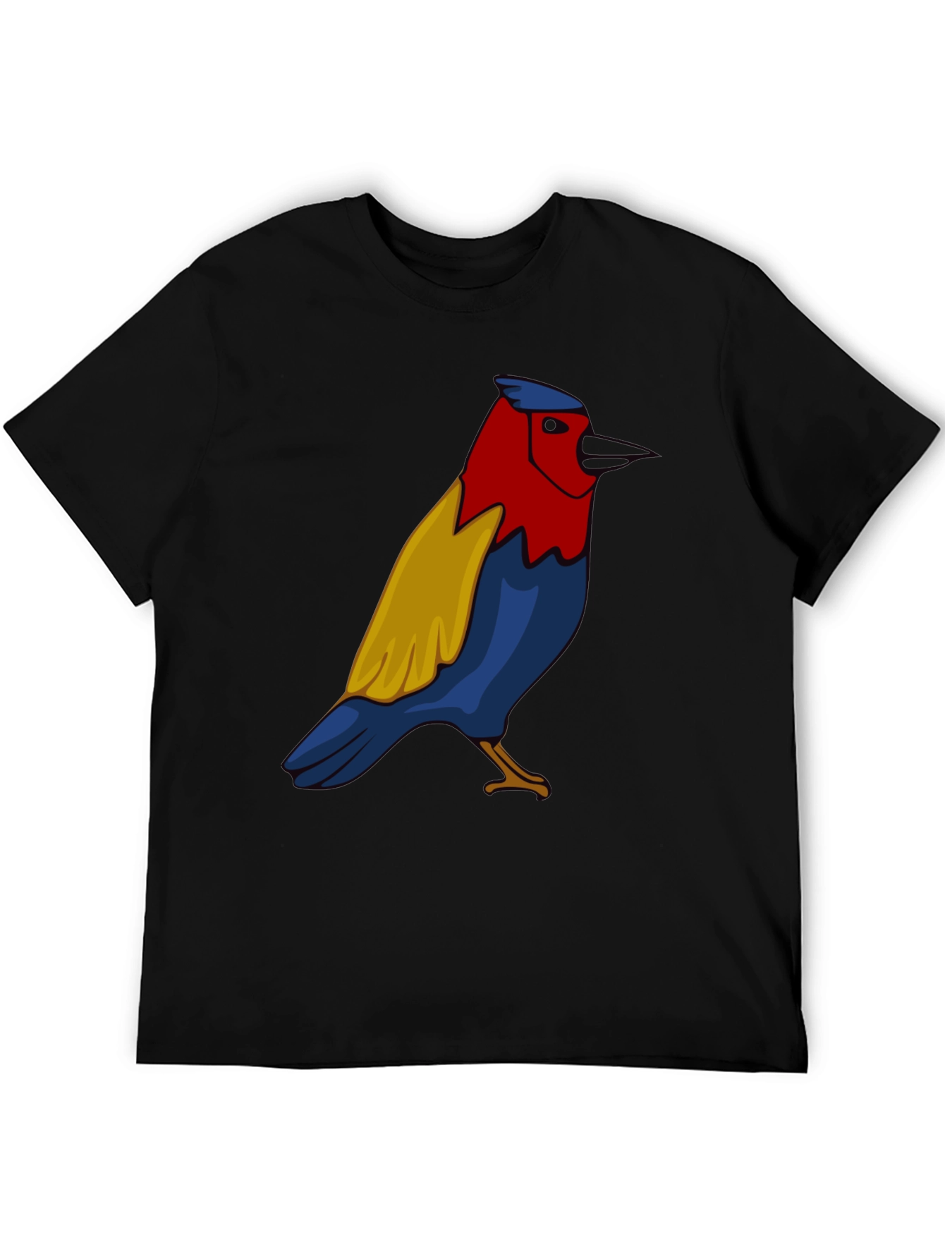 Bird Graphic Black T-Shirt