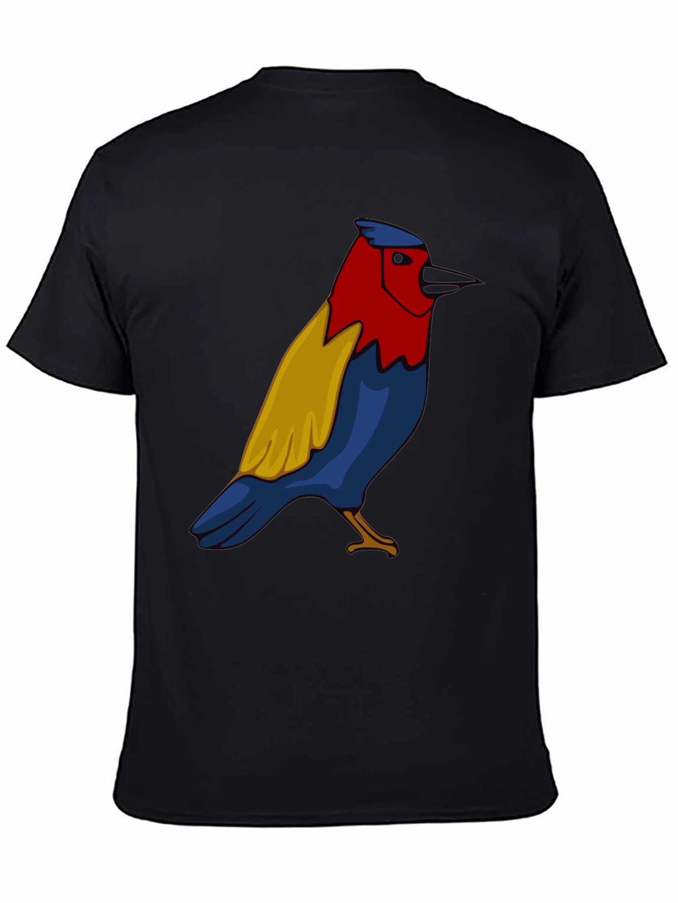 Bird Graphic Black T-Shirt