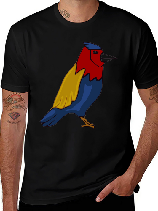 Bird Graphic Black T-Shirt