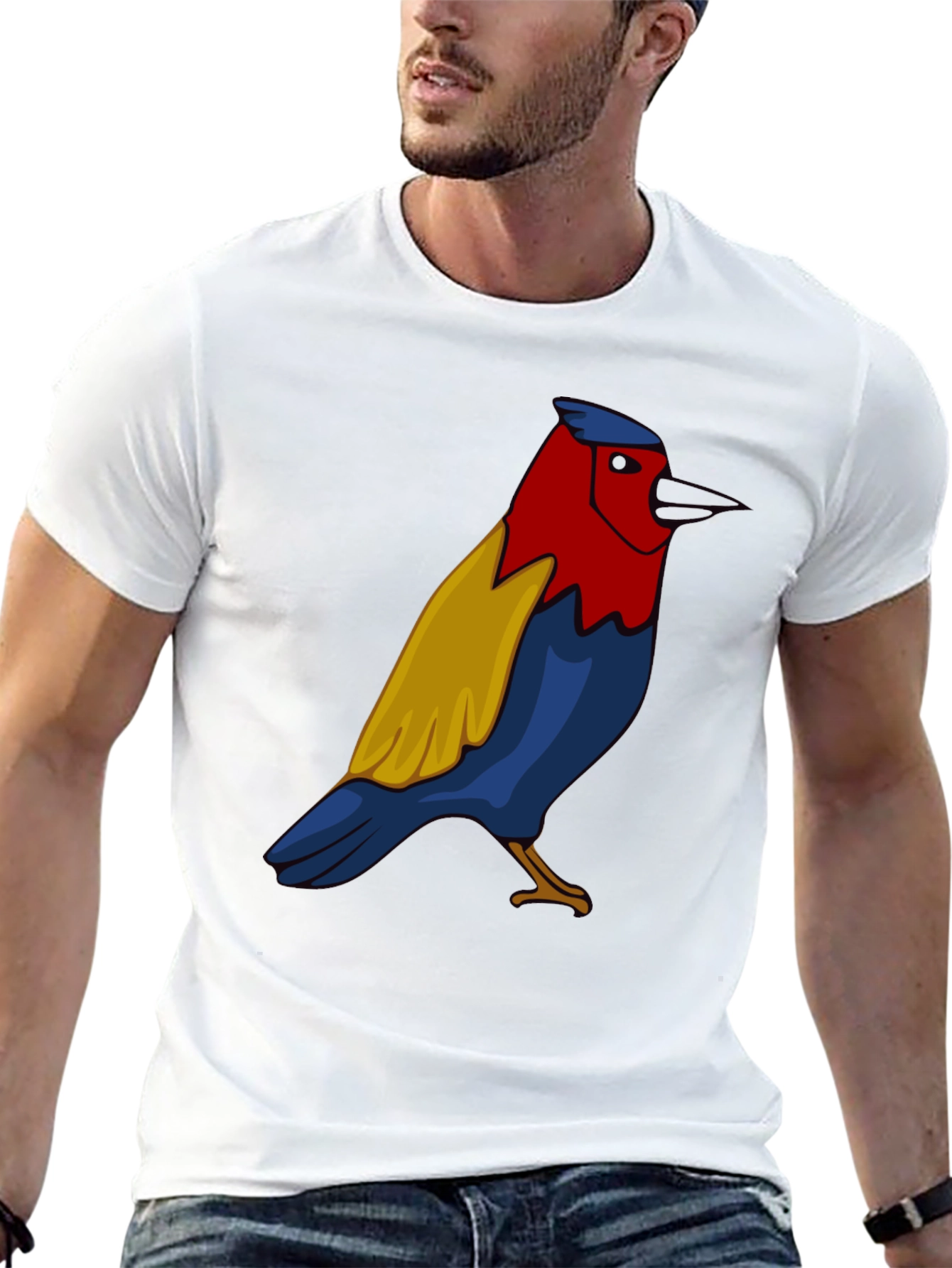 Bird Graphic Black T-Shirt