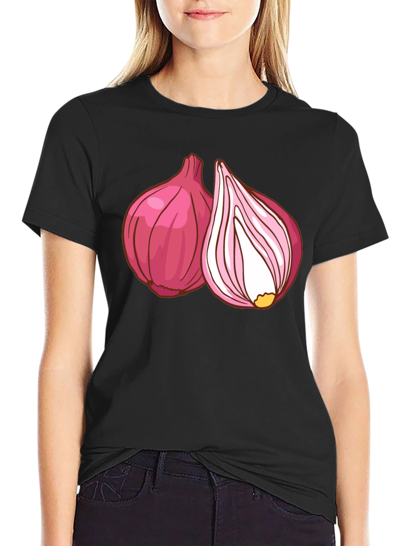 Red Onion Graphic T-Shirt - Fresh Food Tee