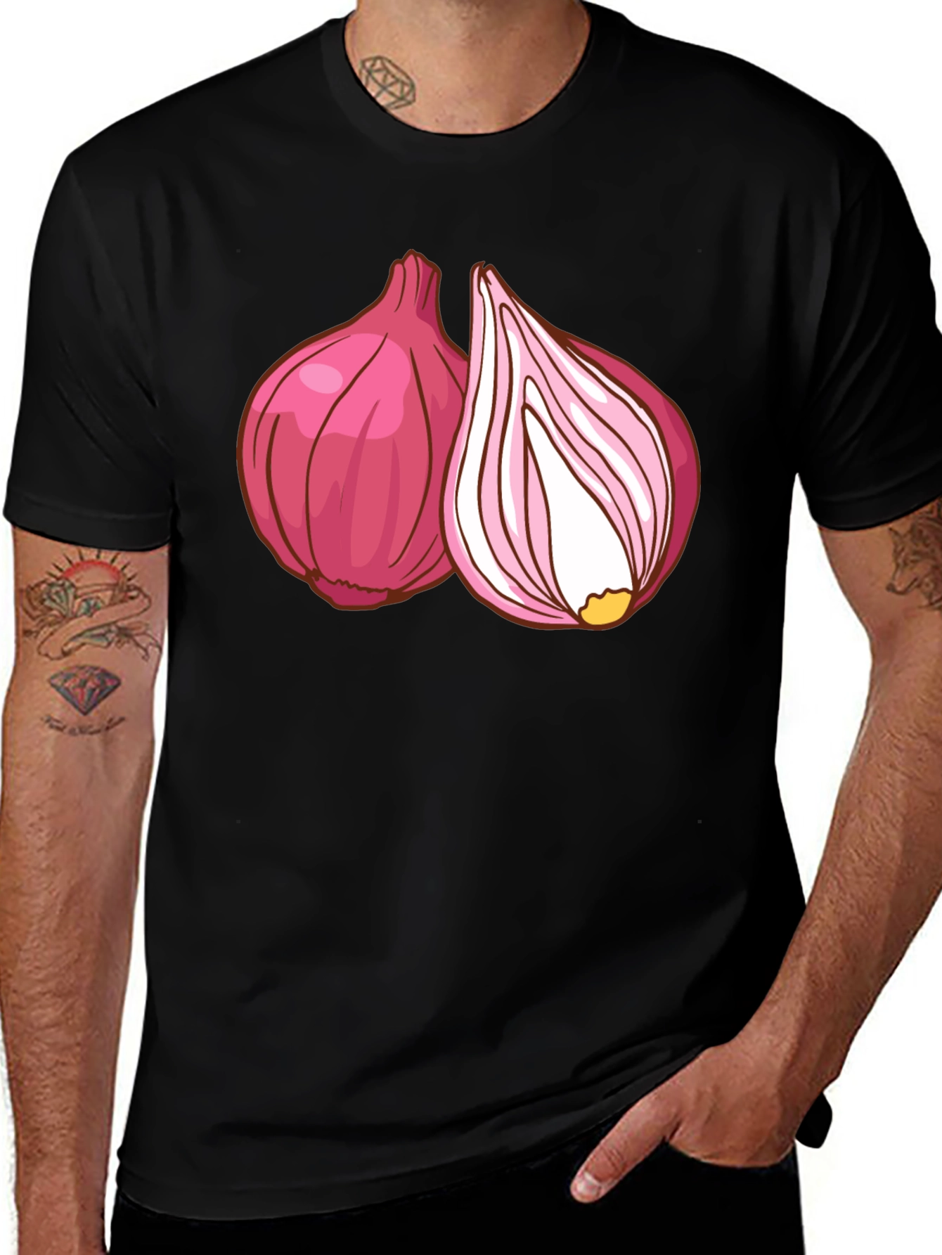 Red Onion Graphic T-Shirt - Fresh Food Tee