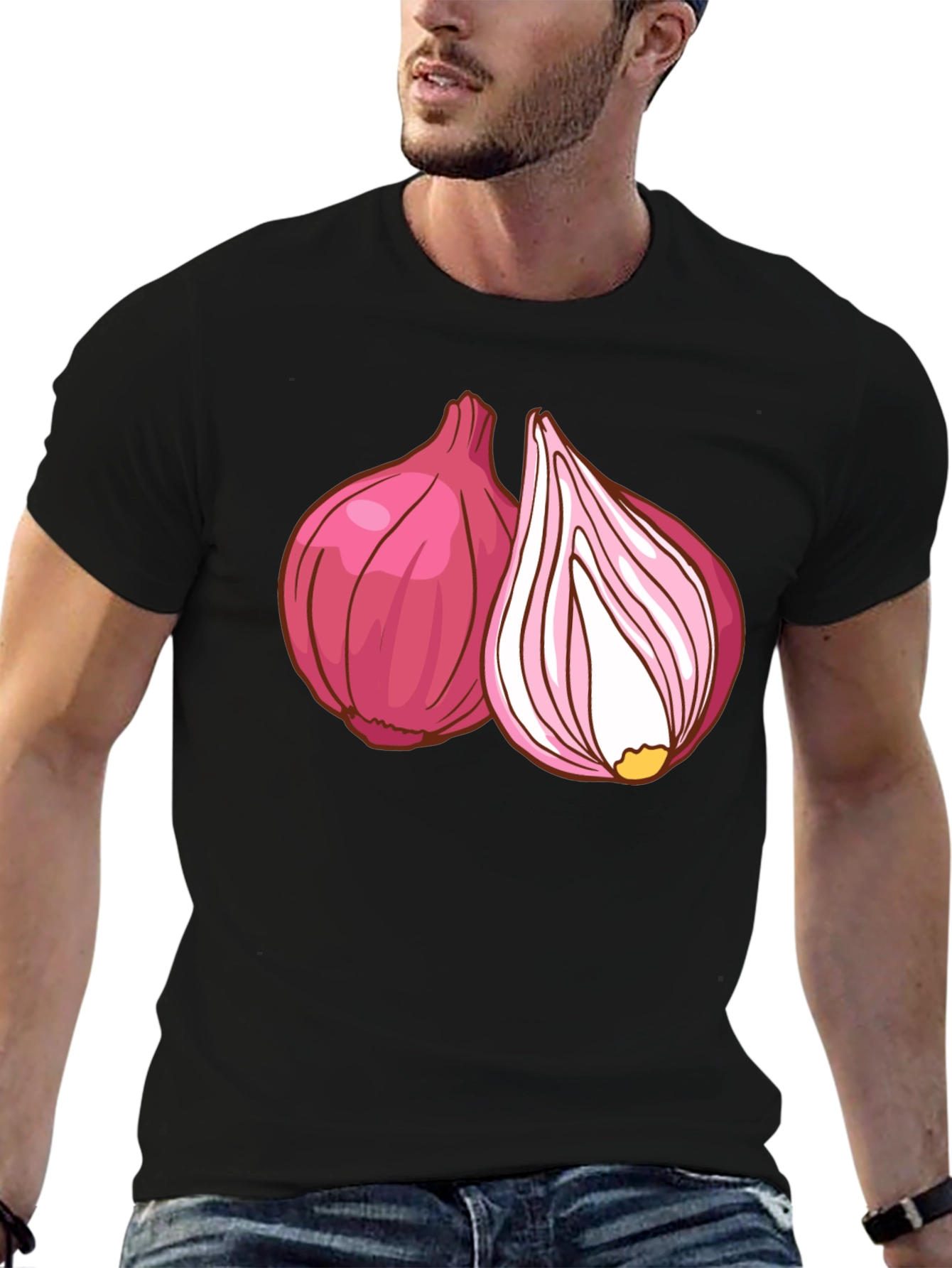 Red Onion Graphic T-Shirt - Fresh Food Tee