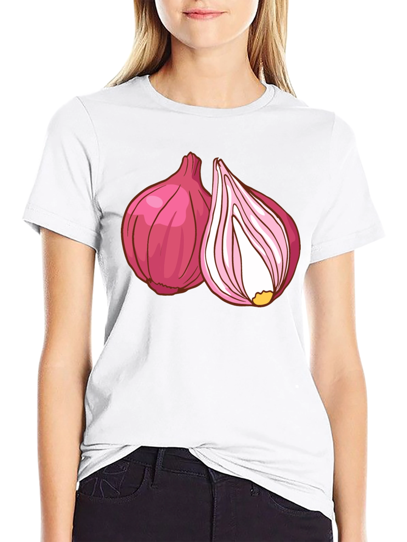 Red Onion Graphic T-Shirt - Fresh Food Tee