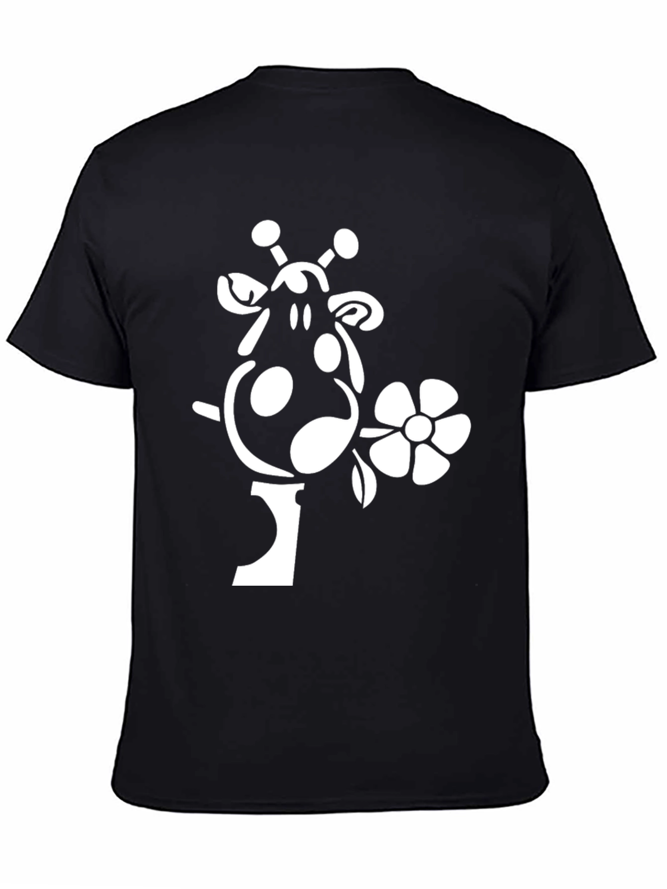 Giraffe Flower Graphic Tee