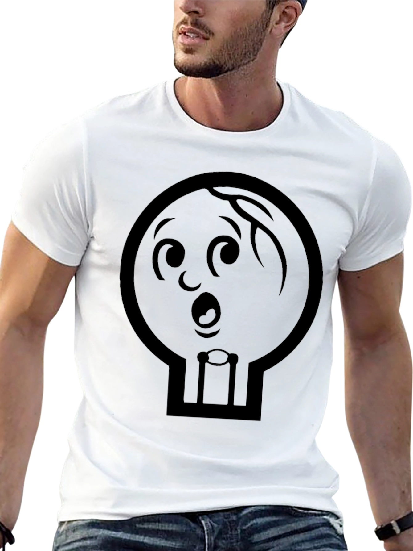Whimsical Cartoon Character Graphic T-Shirt