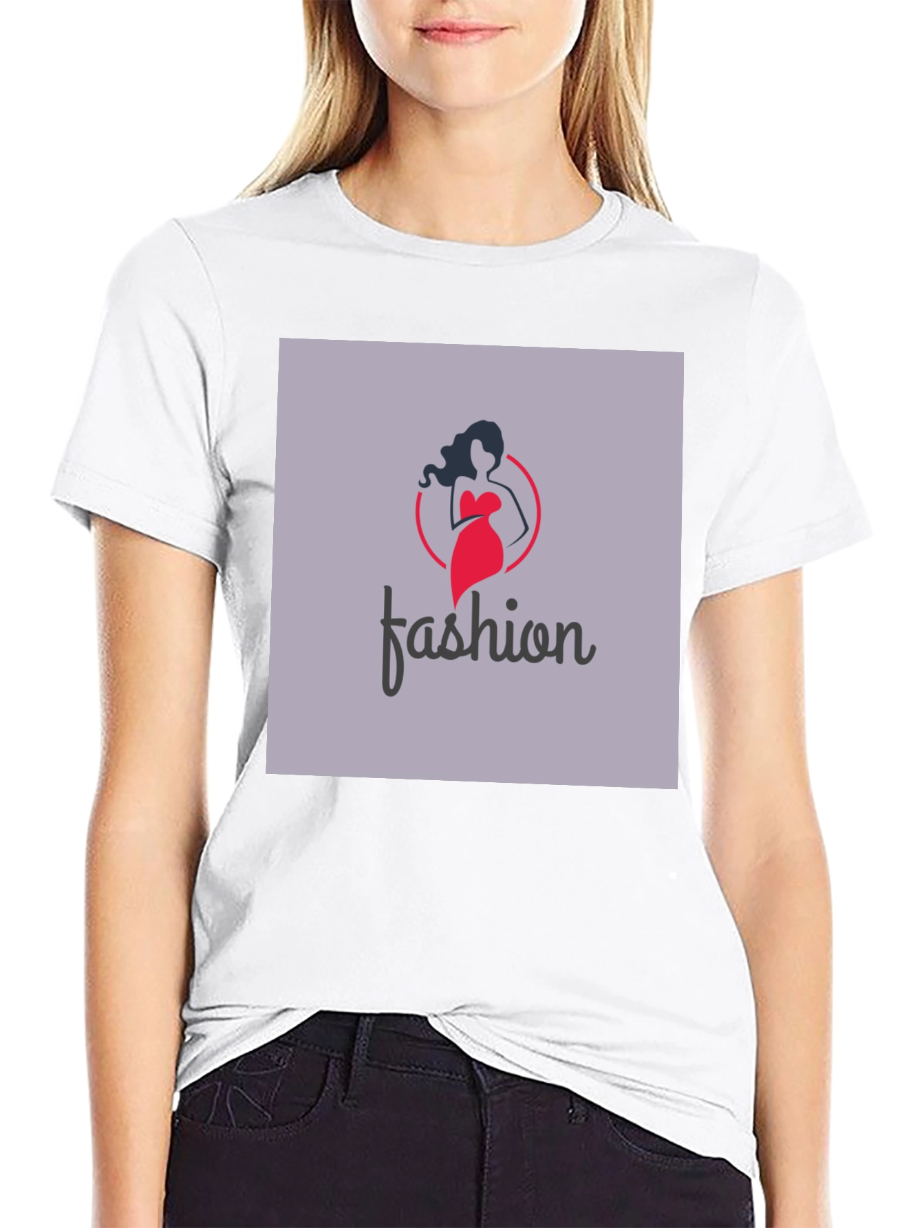 Stylish Fashion Logo Black T-Shirt