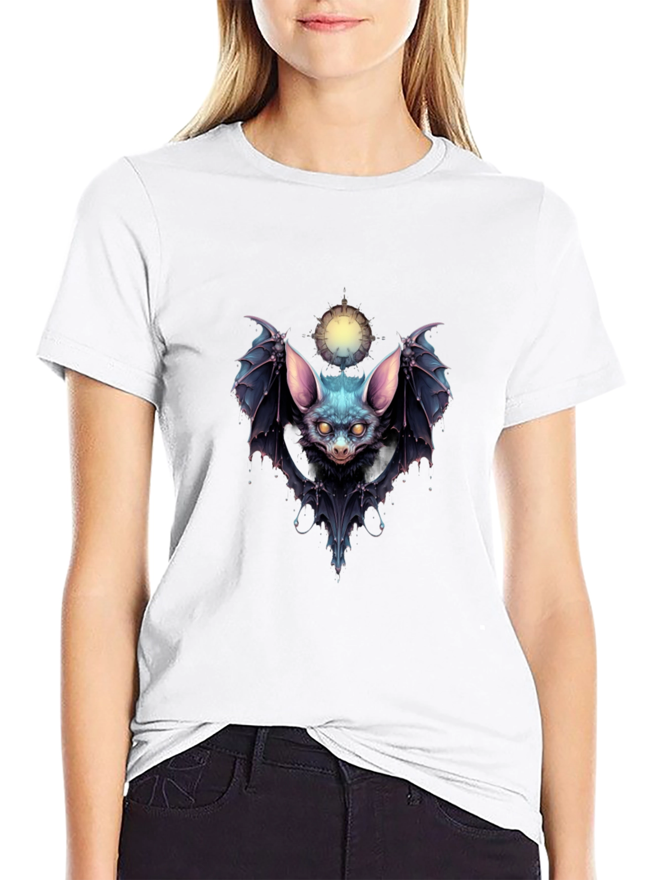 Bat Graphic Tee - Unique Gothic Design