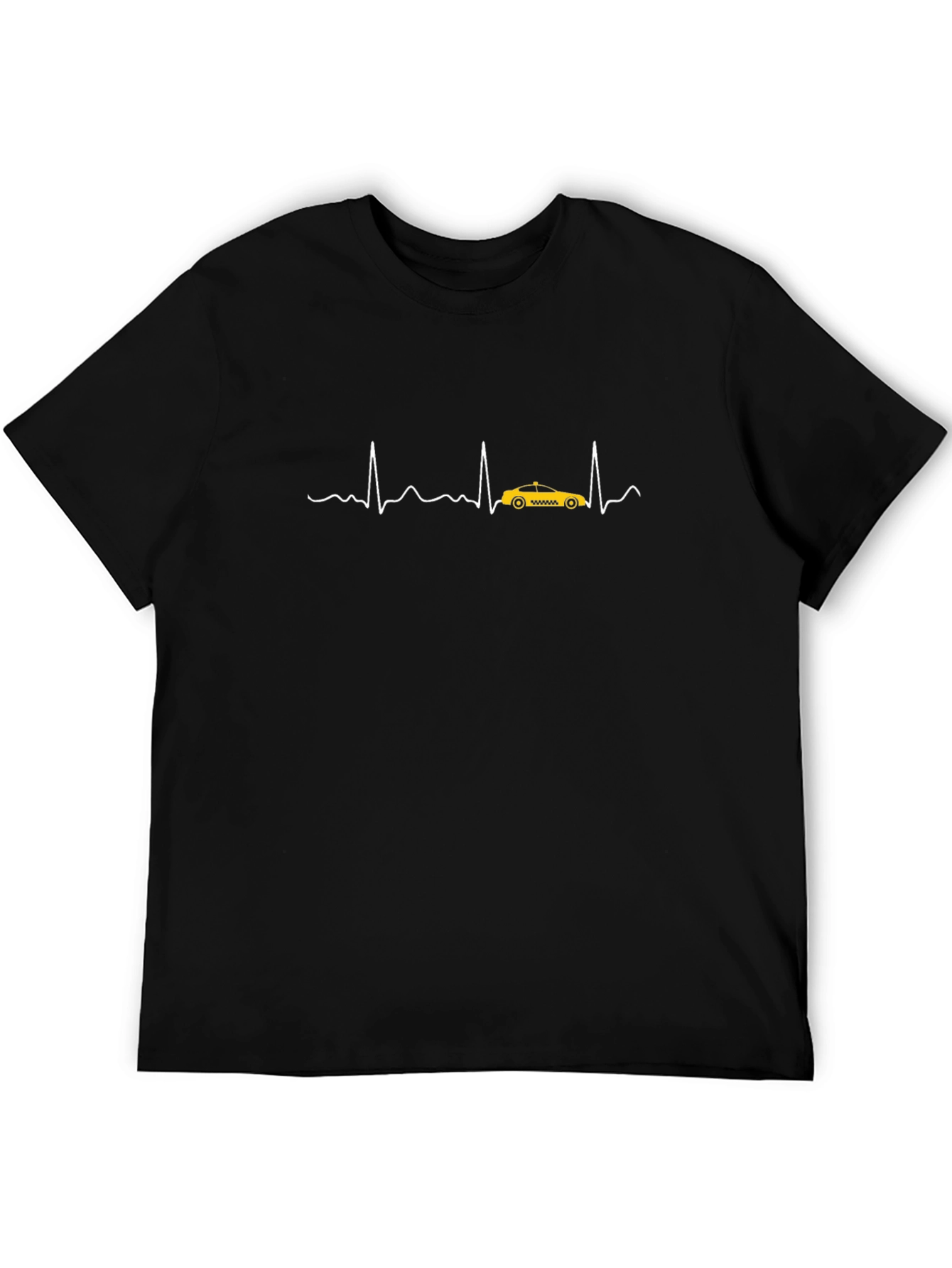 Taxi Heartbeat T-Shirt - Black