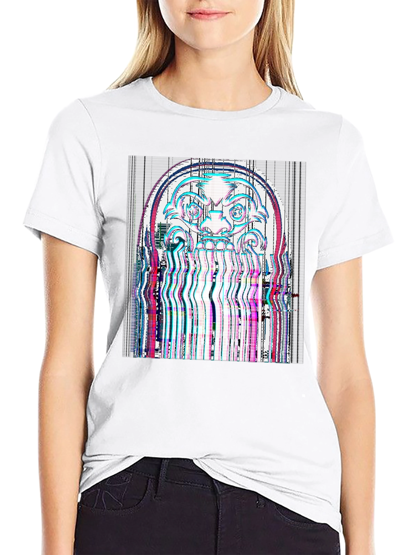 Glitch Art Tee - Unique Distorted Graphic